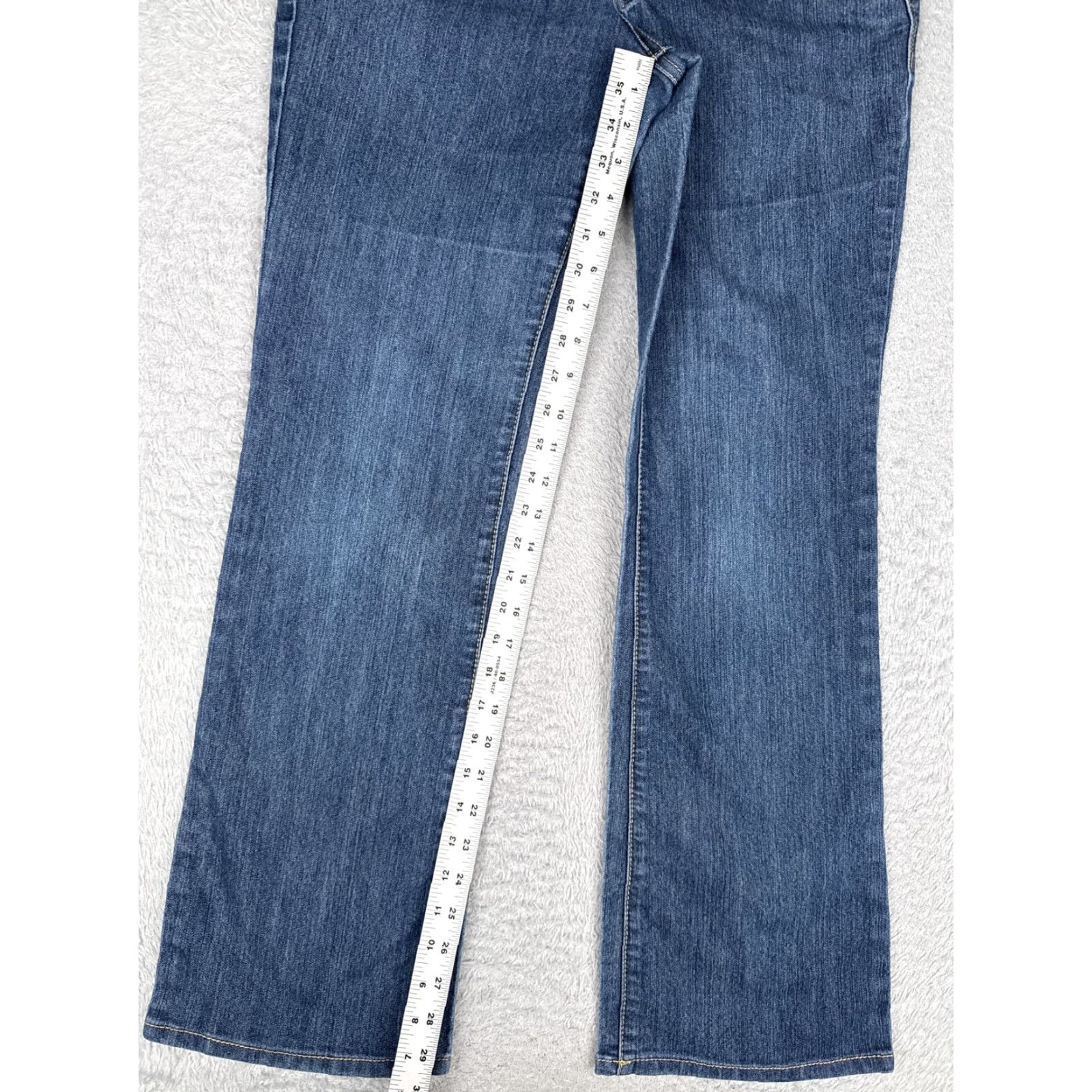 Faded Glory Faded Glory Jeans Womens 8 Bootcut 28x31 Blue Medium Wash Mid Rise Stretch 5-Pocket Denim Shirt? Size 30" / US 8 / IT 44 - 7 Thumbnail