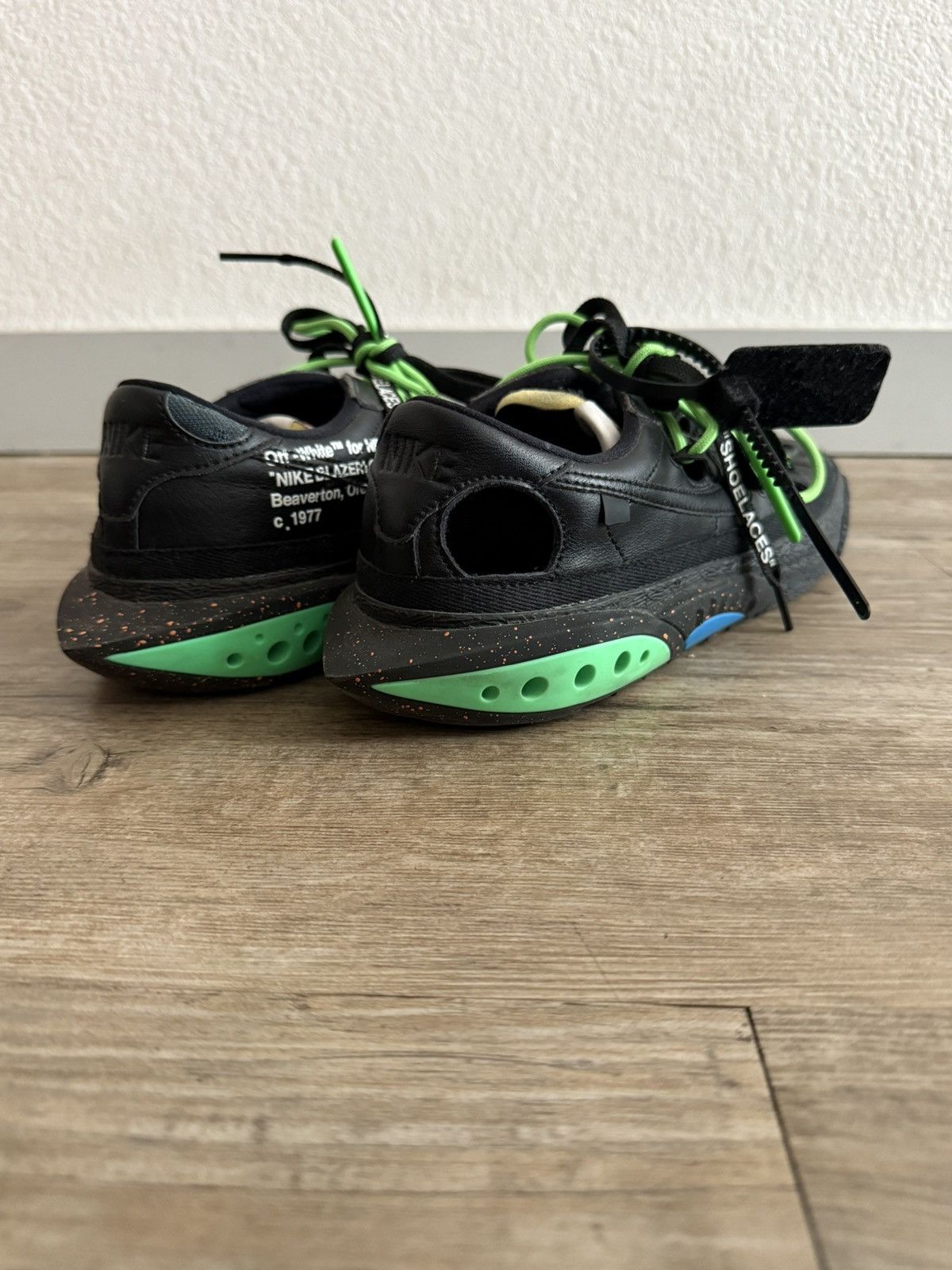 Nike × Off-White Blazer ‘Black Electro Green’ Size US 10.5 / EU 43-44 - 8 Thumbnail
