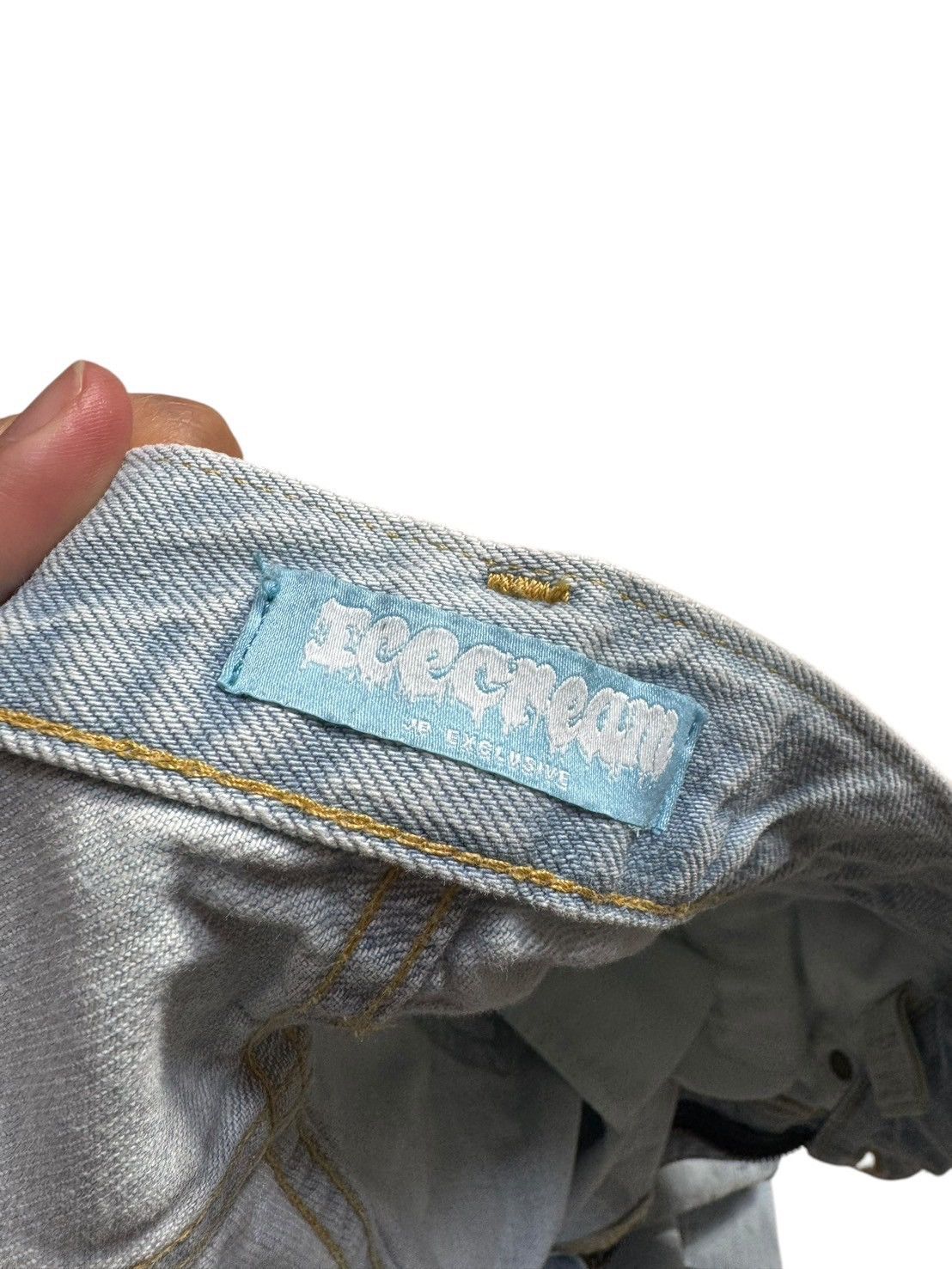 Billionaire Boys Club BBC Billionaire Boys Club Ice Cream Front Dog Denim Jeans Size US 31 - 8 Thumbnail