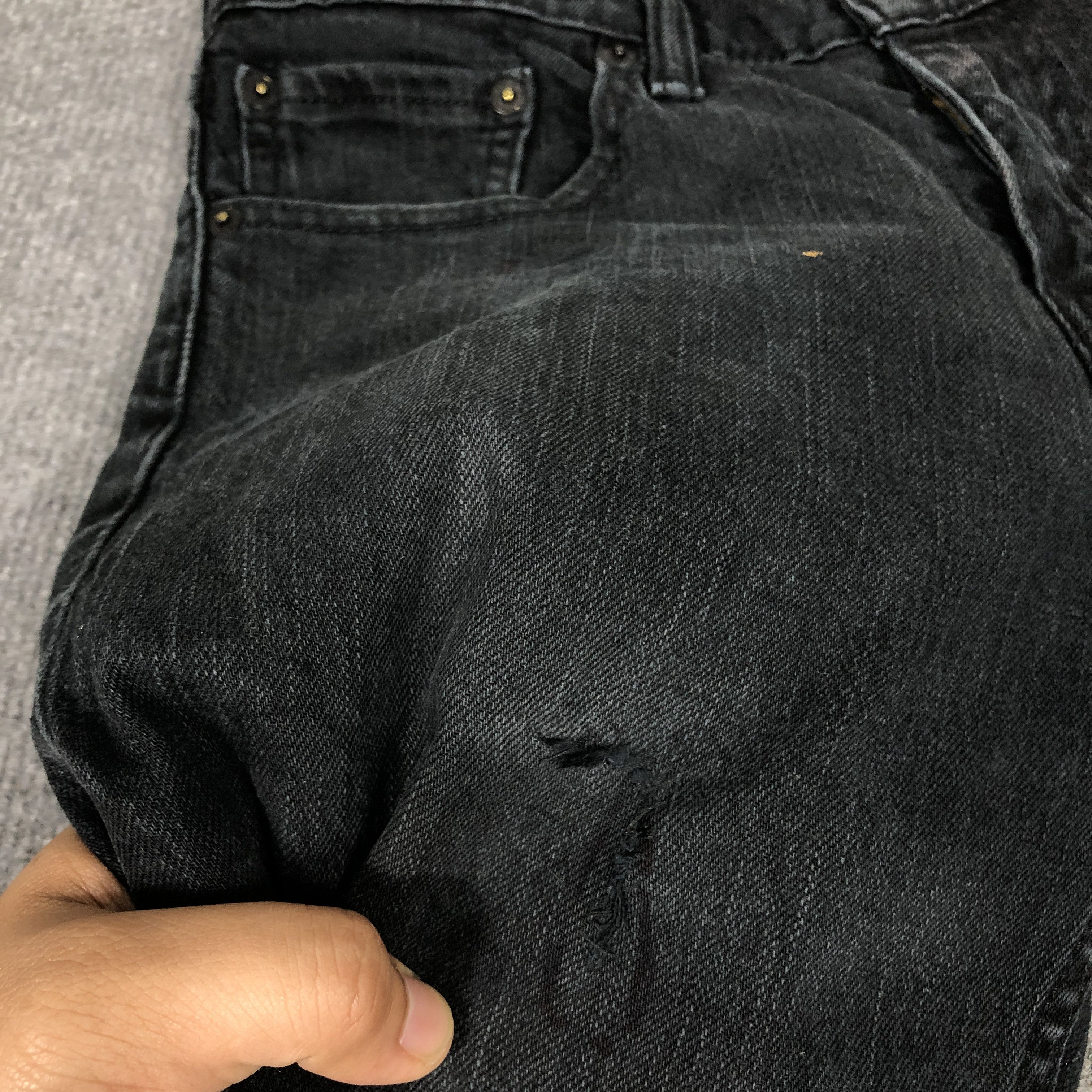 Levi's × Vintage Womens Vintage Levis 511 Jeans Faded Black L889W Size 31" - 3 Thumbnail