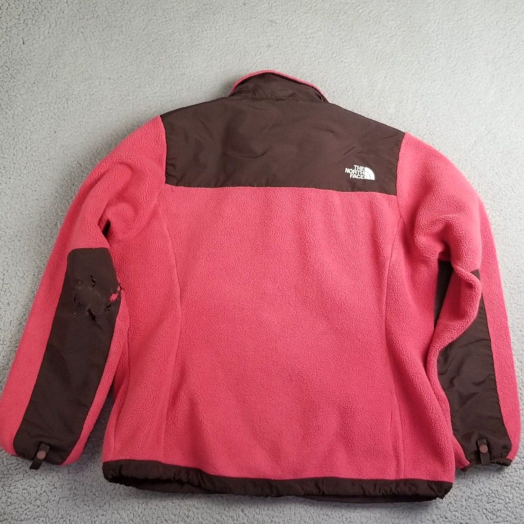 The North Face The North Face Women Large Pink Brown Denali Polartec Fleece Jacket Flaw Size L / US 10 / IT 46 - 3 Thumbnail