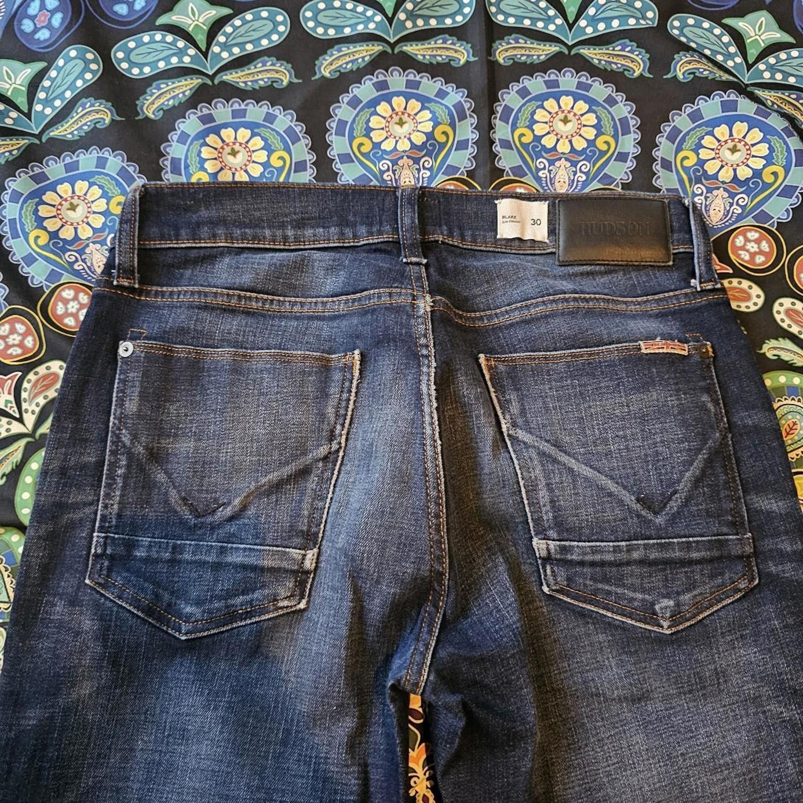 Hudson Hudson Men's Blue Jeans Size US 30 / EU 46 - 7 Thumbnail