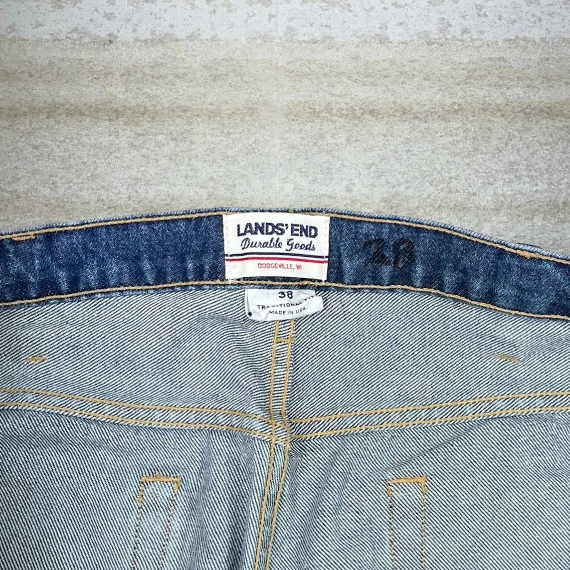 Lands' End Vintage 90s Lands End Jeans 38x30 Regular Fit Medium Wash Size US 38 / EU 54 - 4 Thumbnail