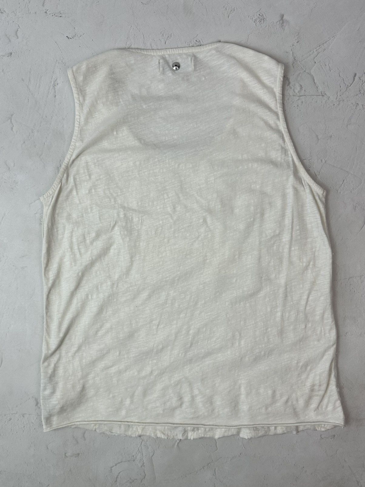 Diesel Vintage Diesel Stars Ivory Sleeveless Top Size L / US 10 / IT 46 - 7 Thumbnail