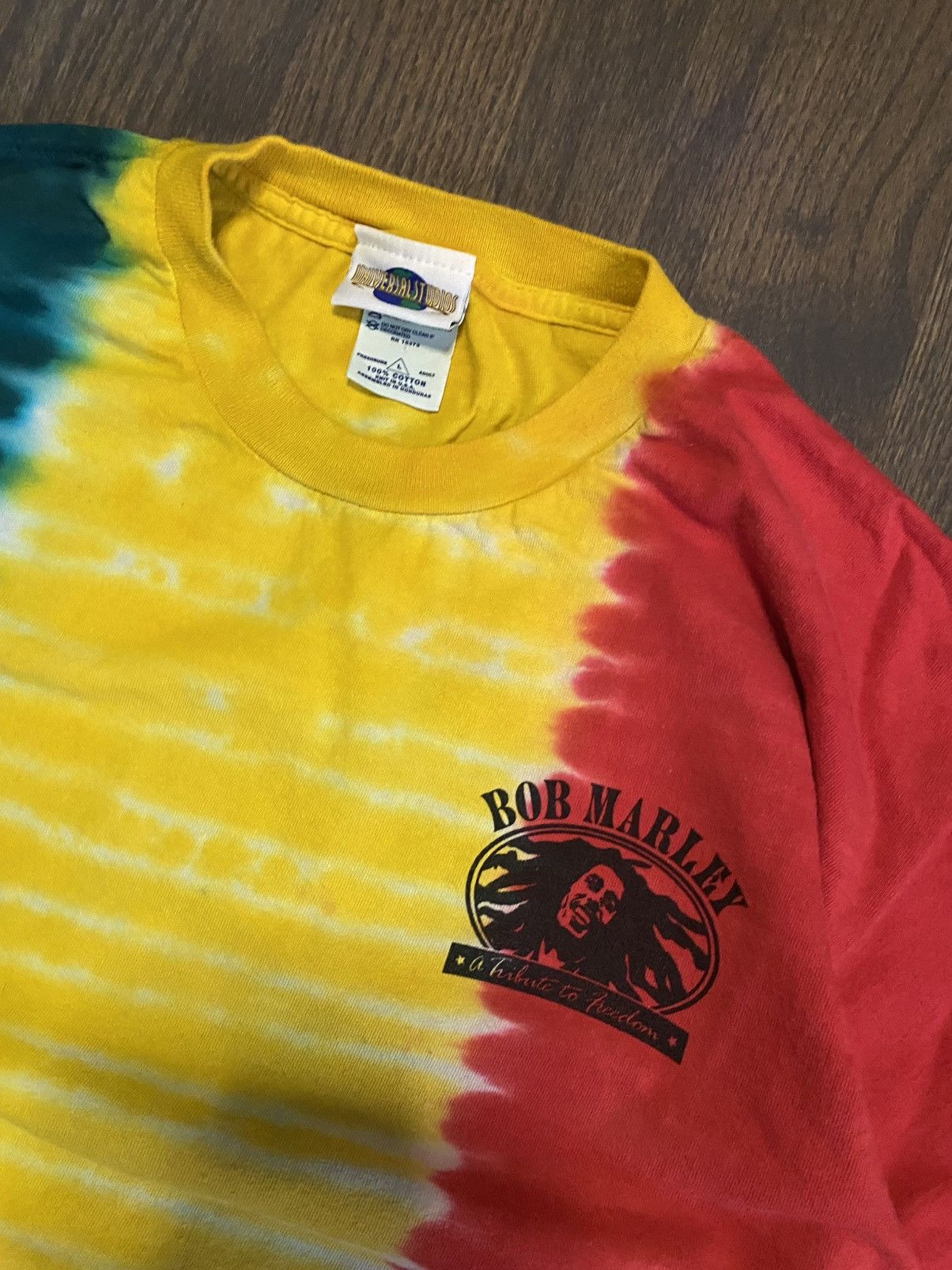Universal Studios Vintage Tie Dye Bob Marley Tee Size US L / EU 52-54 / 3 - 2 Thumbnail