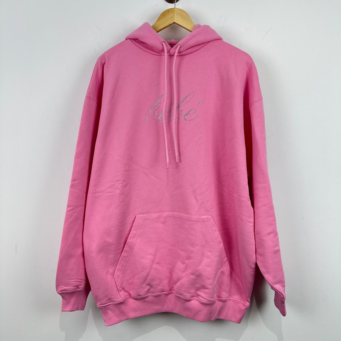 Balenciaga Balenciaga Pink Glitter Logo Hoodie Size S / US 4 / IT 40 - 1 Thumbnail