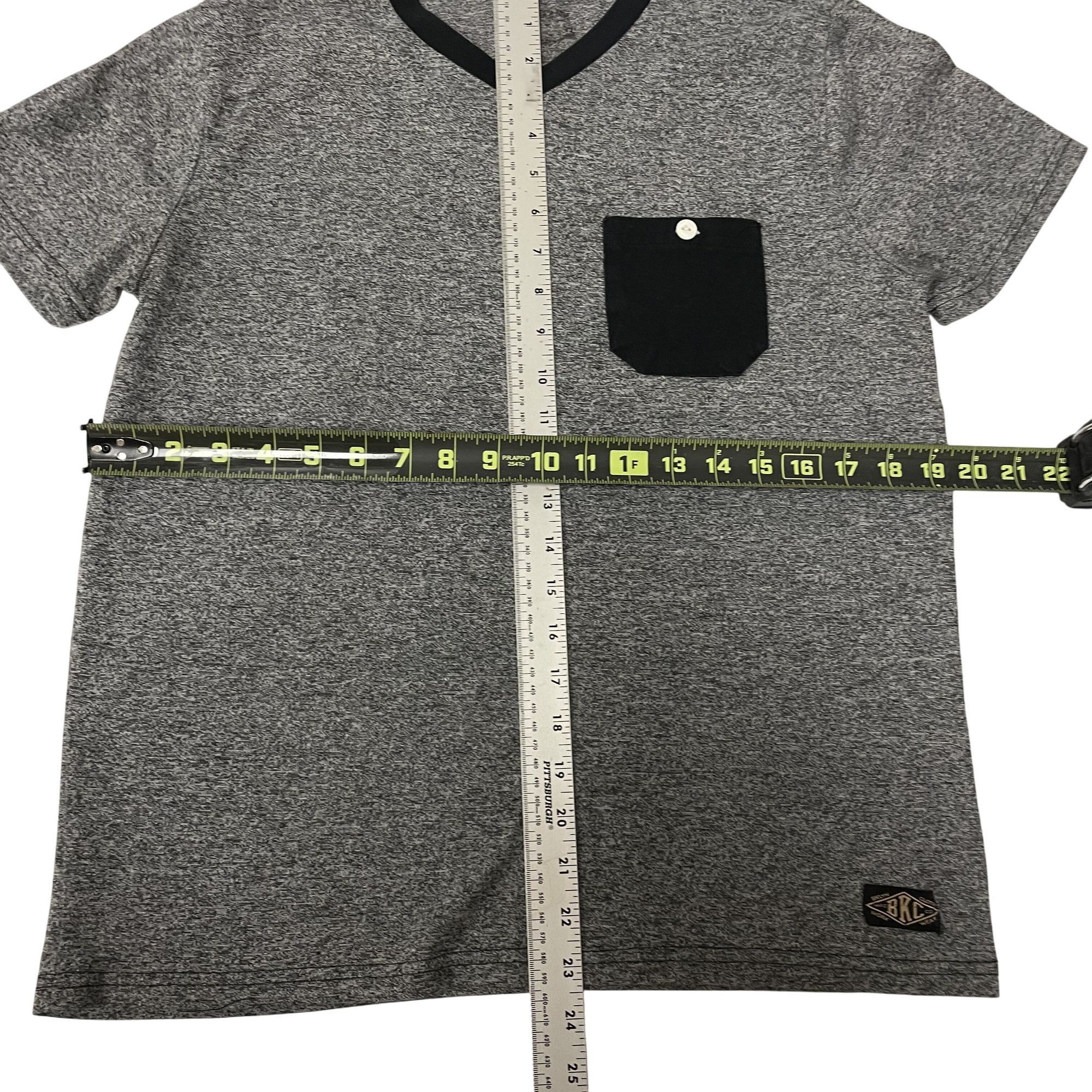 Other Vtg BKLYN BKC Cloth Brooklyn Heather V Neck Pocket RINGER Size US M / EU 48-50 / 2 - 5 Thumbnail