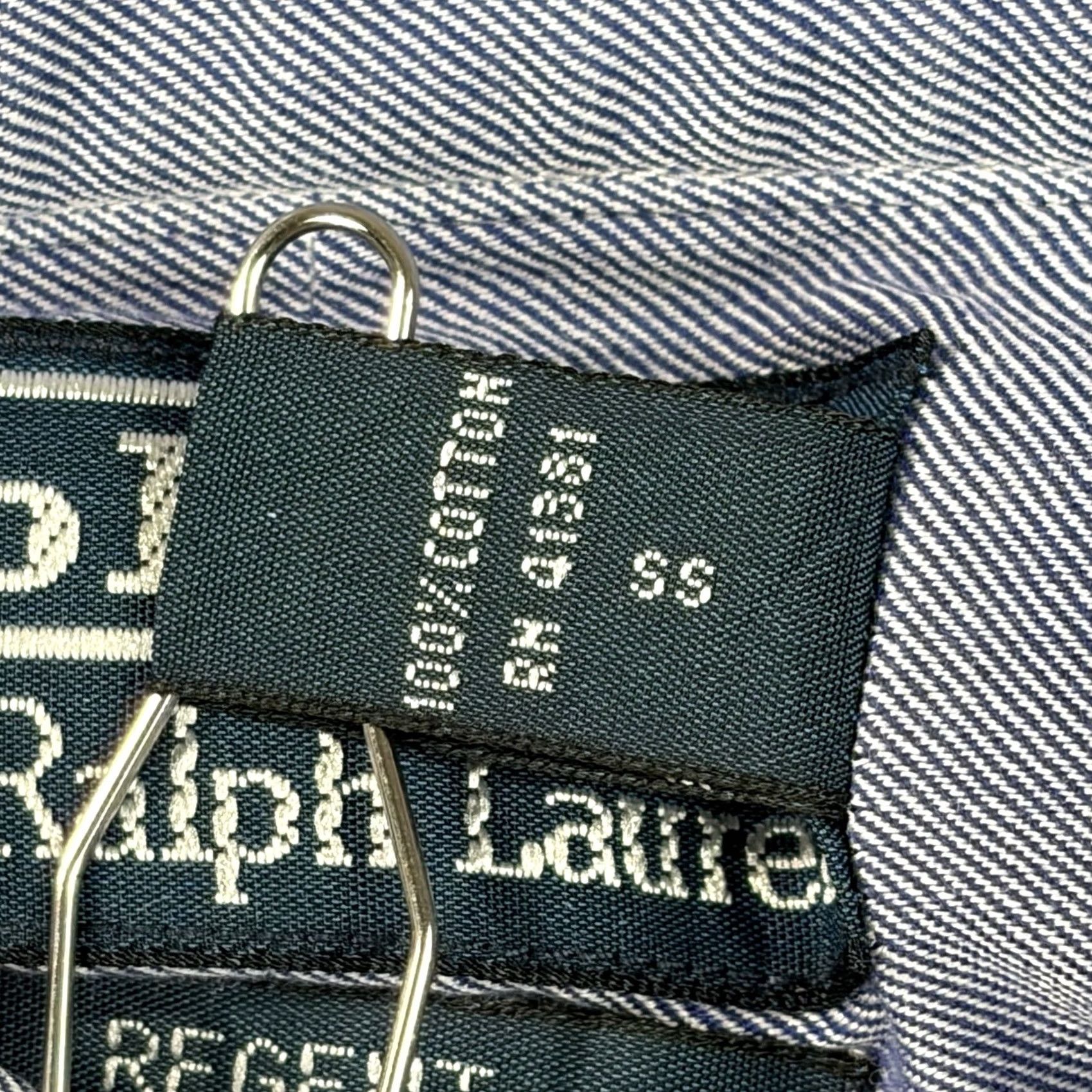 Polo Ralph Lauren Polo Ralph Lauren Dress Shirt Mens 2XL Blue Shirt Reg ent Classic Fit 100% Cotton Button-Down Collar Long Sleeve Buckle? Size 48R - 2 Thumbnail