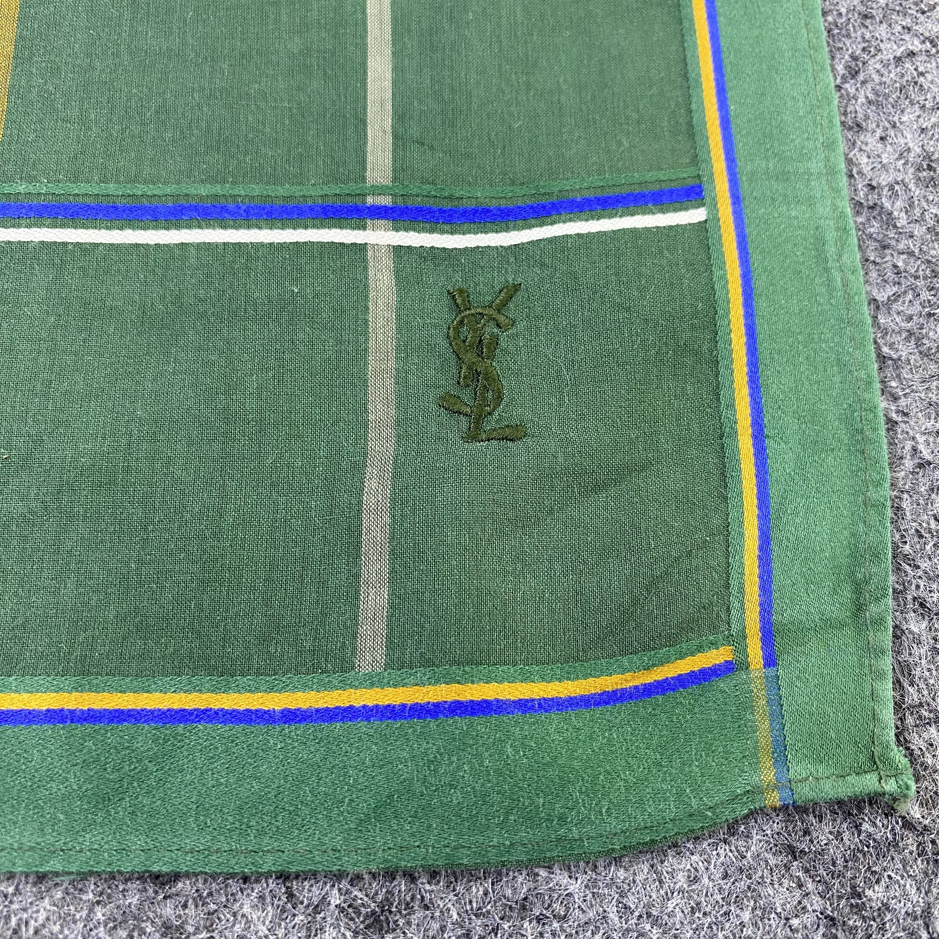 Yves Saint Laurent YSL Handkerchief Neckerchief Bandana-B1748 Size ONE SIZE - 7 Thumbnail