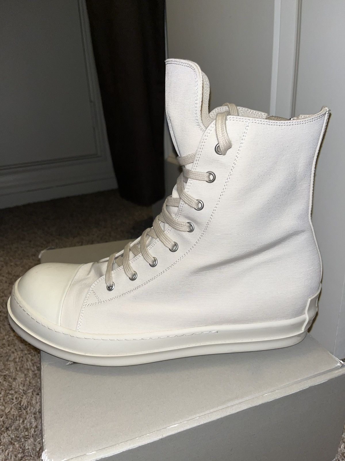 Rick Owens Rick Owens Drkshdw Hi-Top Sneakers Size US 13 / EU 46 - 5 Thumbnail