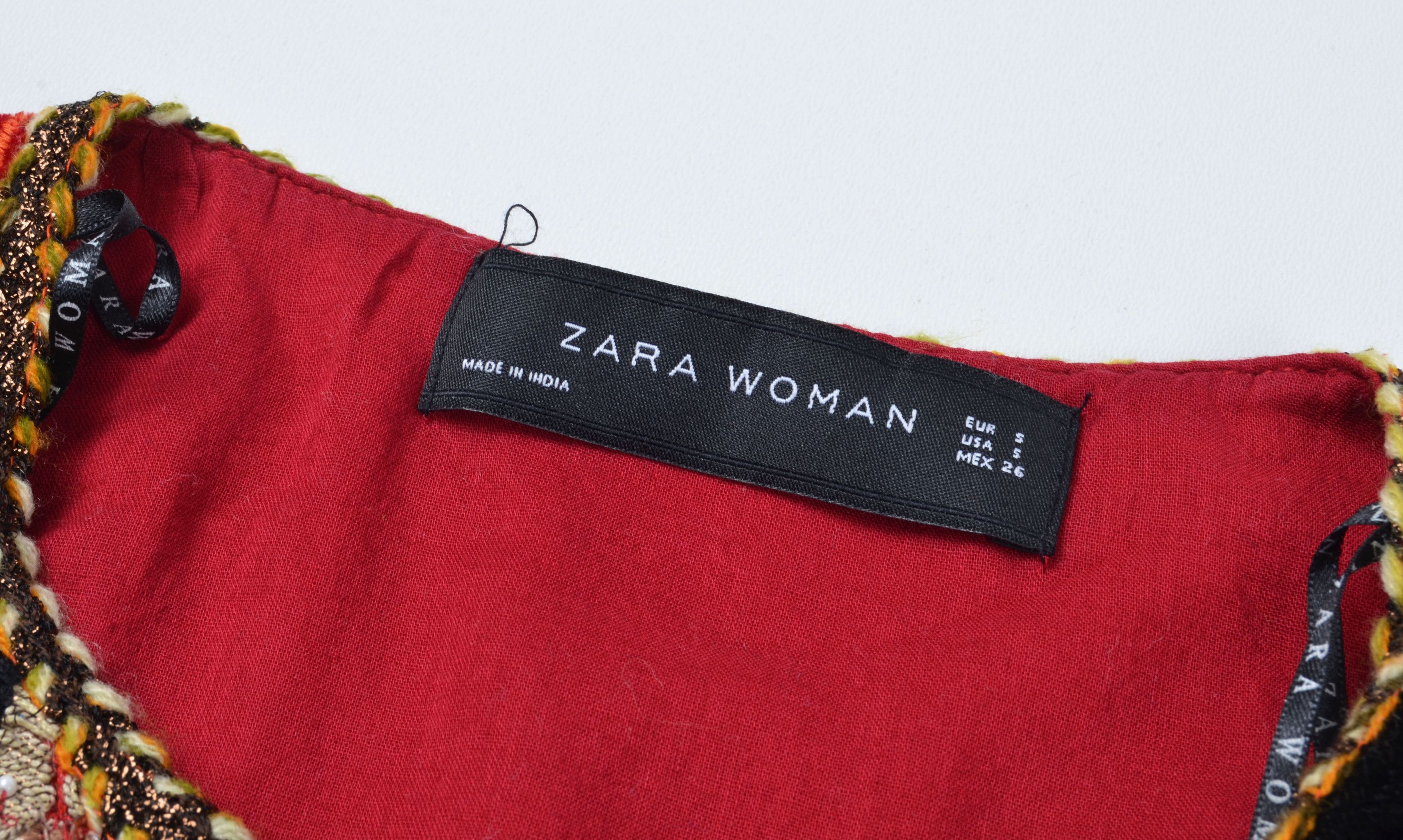 Zara ZARA Bohemian Gypsy Embroidered Embellished Paisley Blouse Size S / US 4 / IT 40 - 10 Thumbnail