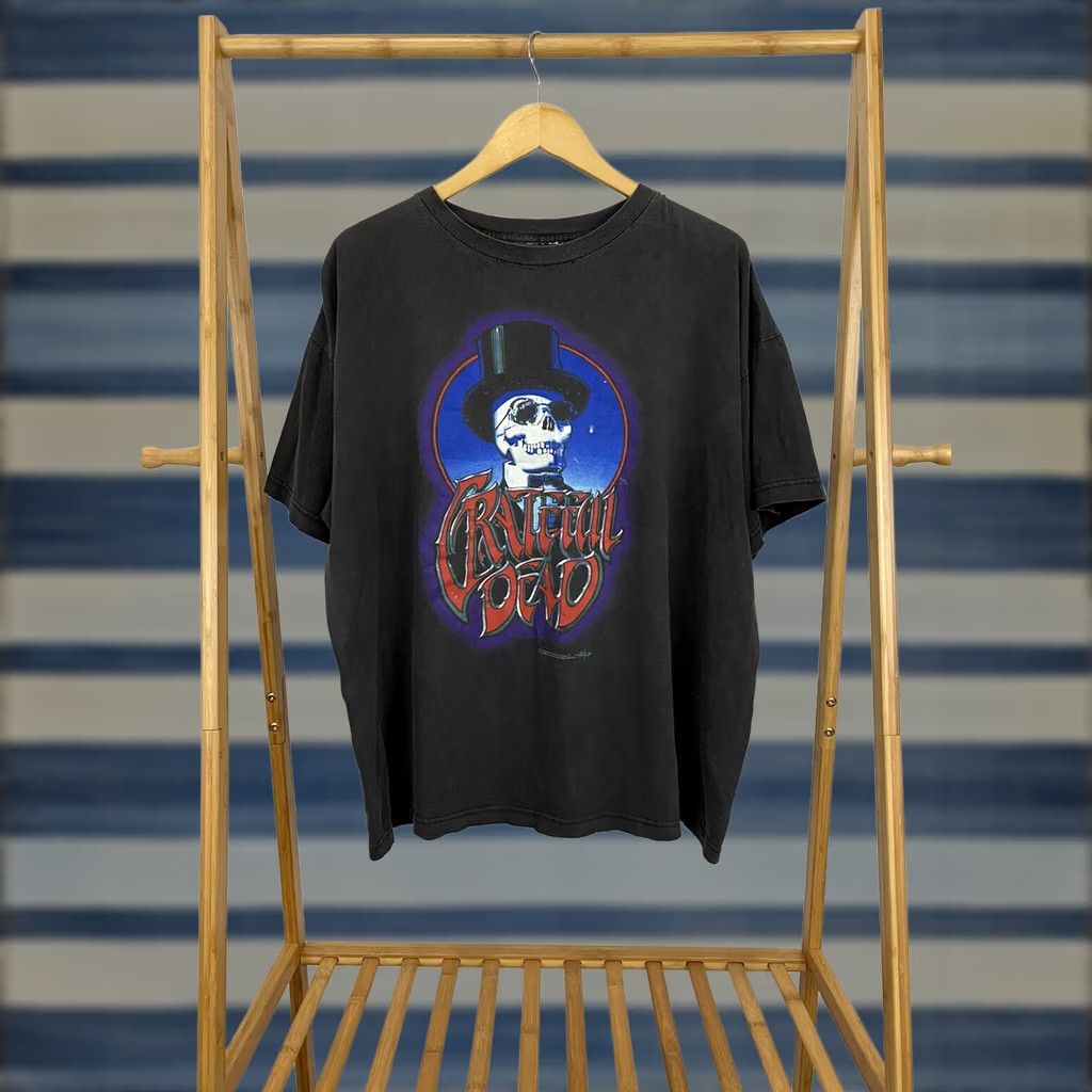 Griffin VTG Grateful Dead T-Shirt 1996 Rick Griffin Black Band Shirt 2XL Mens Short Sleeve Vintage Rare Faded Shirt Size US XXL / EU 58 / 5 - 1 Thumbnail
