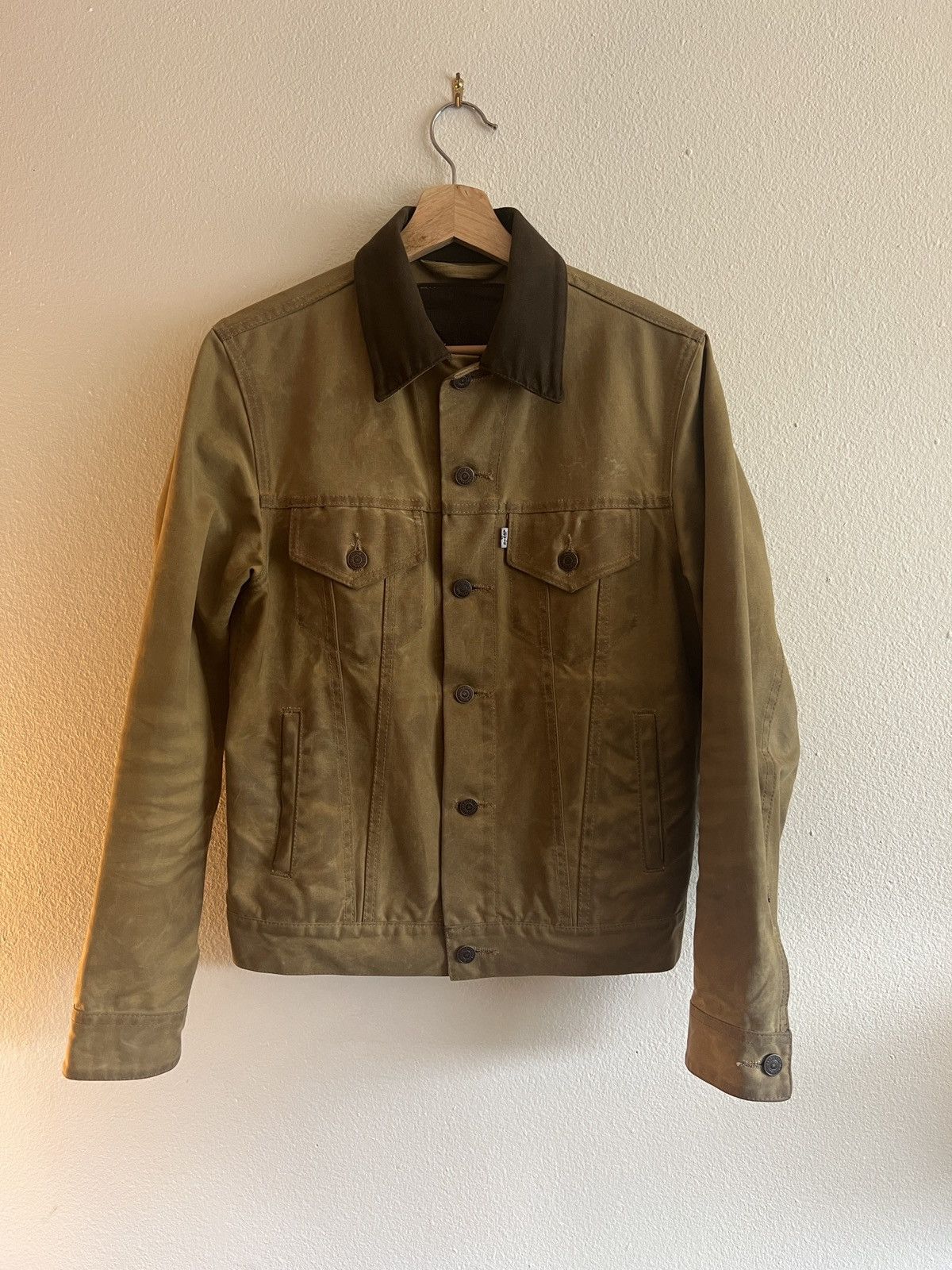 Levi's Filson x Filson Waxed Tin Cloth Trucker Jacket | Grailed