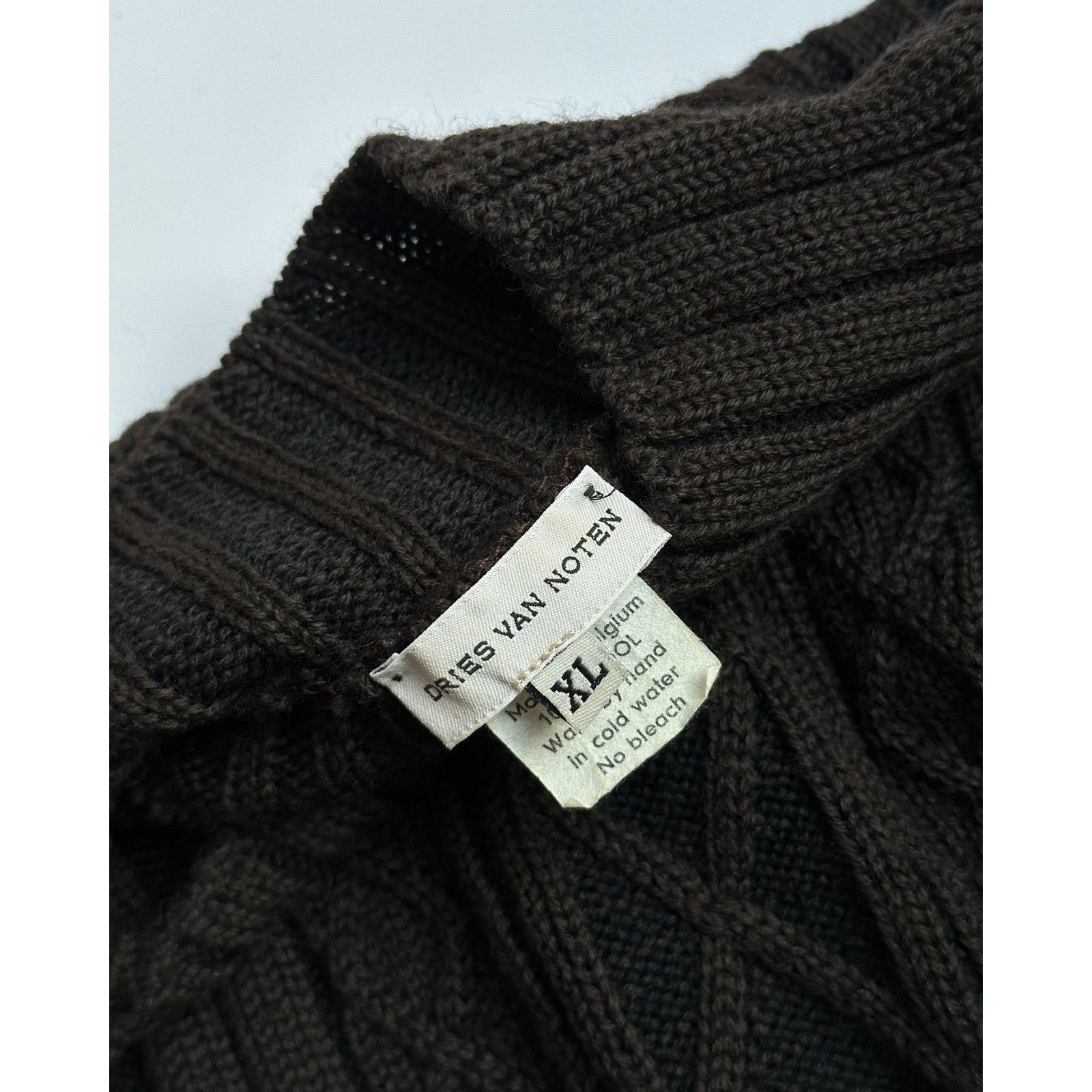 Dries Van Noten Vintage Dries Van Noten Wool Cable Knit Sweater Size US M / EU 48-50 / 2 - 3 Thumbnail