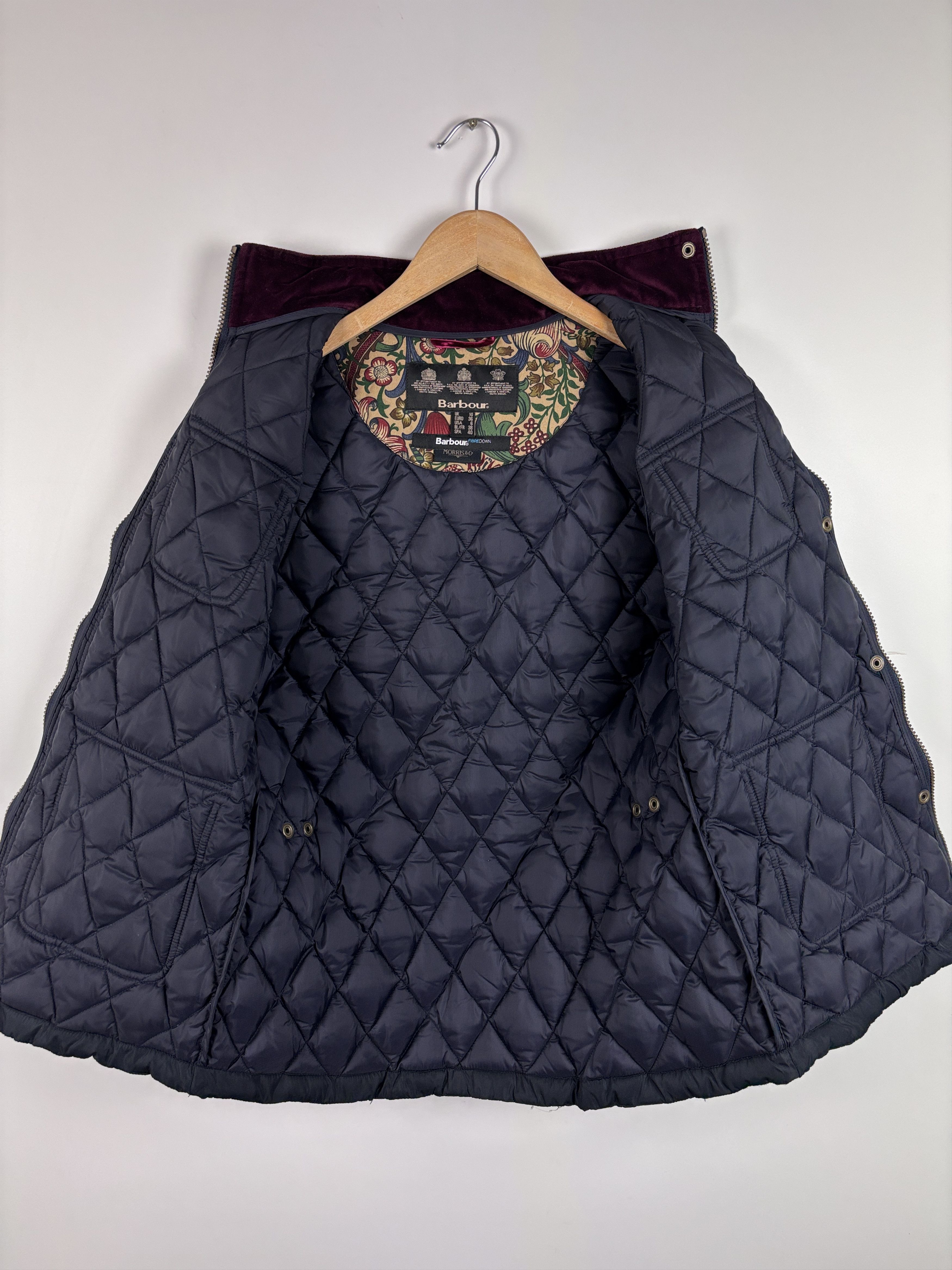 Barbour × Morris Barbour x Morris & Co Craft Gilet Quilted Vest US 6 Size M / US 6-8 / IT 42-44 - 7 Thumbnail