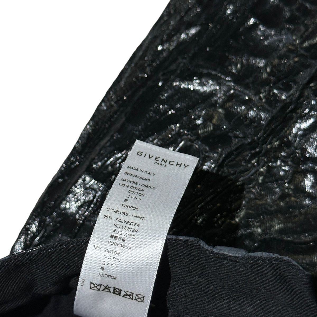 Givenchy $1,500 Paint crackled integral zip denim Size US 29 - 6 Thumbnail