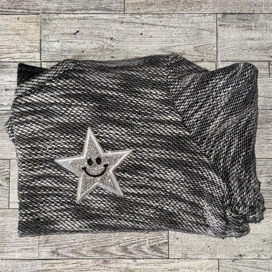 Merona Retro, Monochrome, Patchwork, Raw Hem Cropped Knit Sweater Size M / US 6-8 / IT 42-44 - 11 Thumbnail
