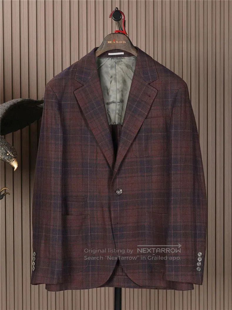 Brunello Cucinelli Brunello Cucinelli Wool Silk Blazer. Size US L / EU 52-54 / 3 - 1 Thumbnail