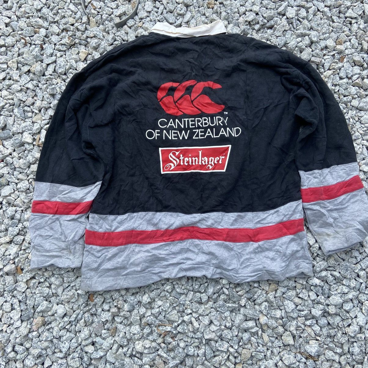 Canterbury of New Zealand Vintage CANTERBURY STEINLAGER Rugby Polo Tee Shirt Size US XL / EU 56 / 4 - 4 Thumbnail