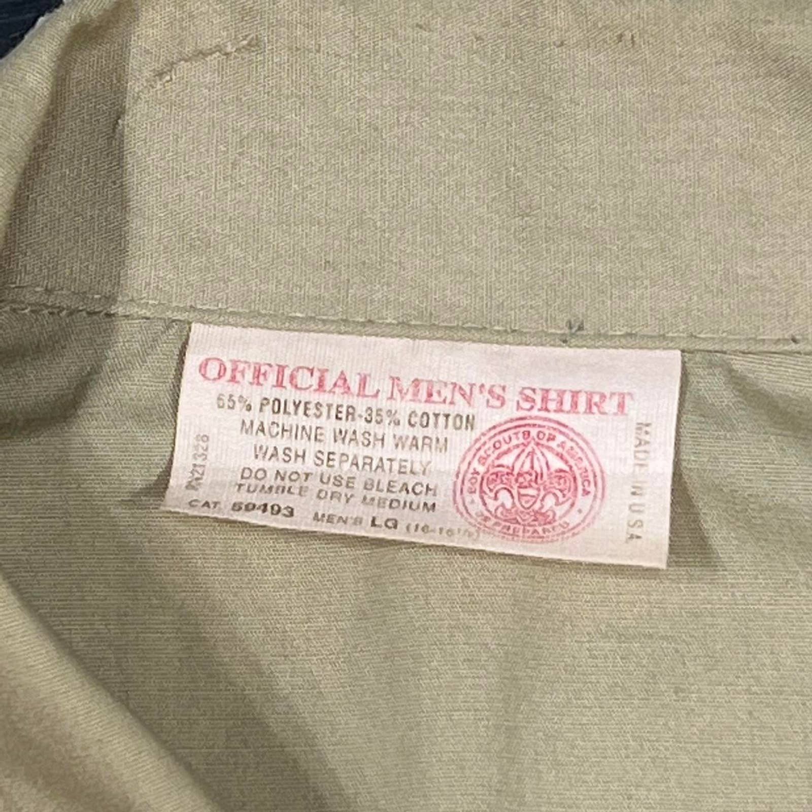 Dickies × Vintage VINTAGE Y2K BOY SCOUTS EMBROIDERED PATCHWORK WORKSHIRT Size US L / EU 52-54 / 3 - 3 Thumbnail