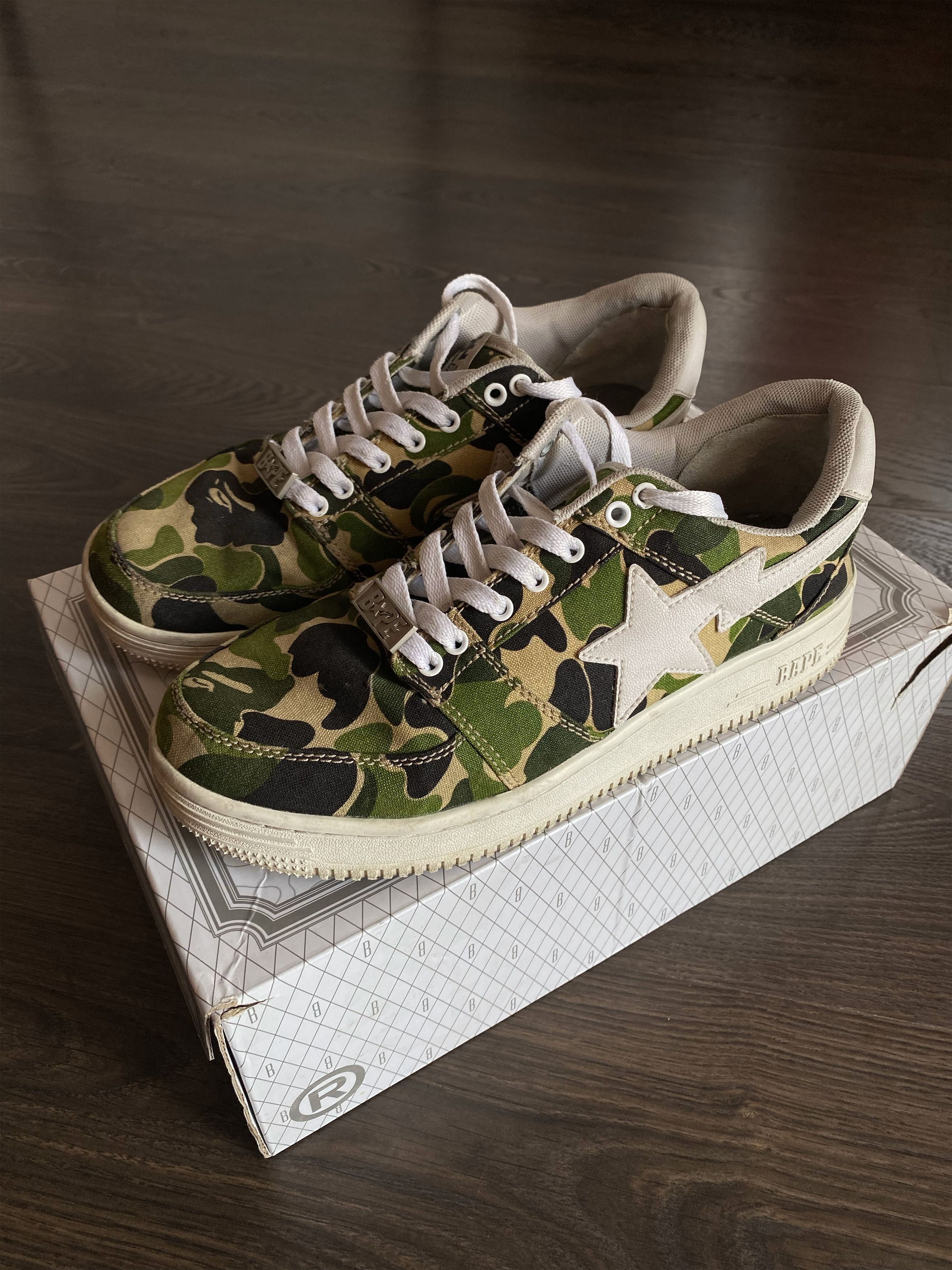 Bape BAPE Bape Sta ABC Camo Canvas – Green Camo Size US 10 / EU 43 - 1 Thumbnail