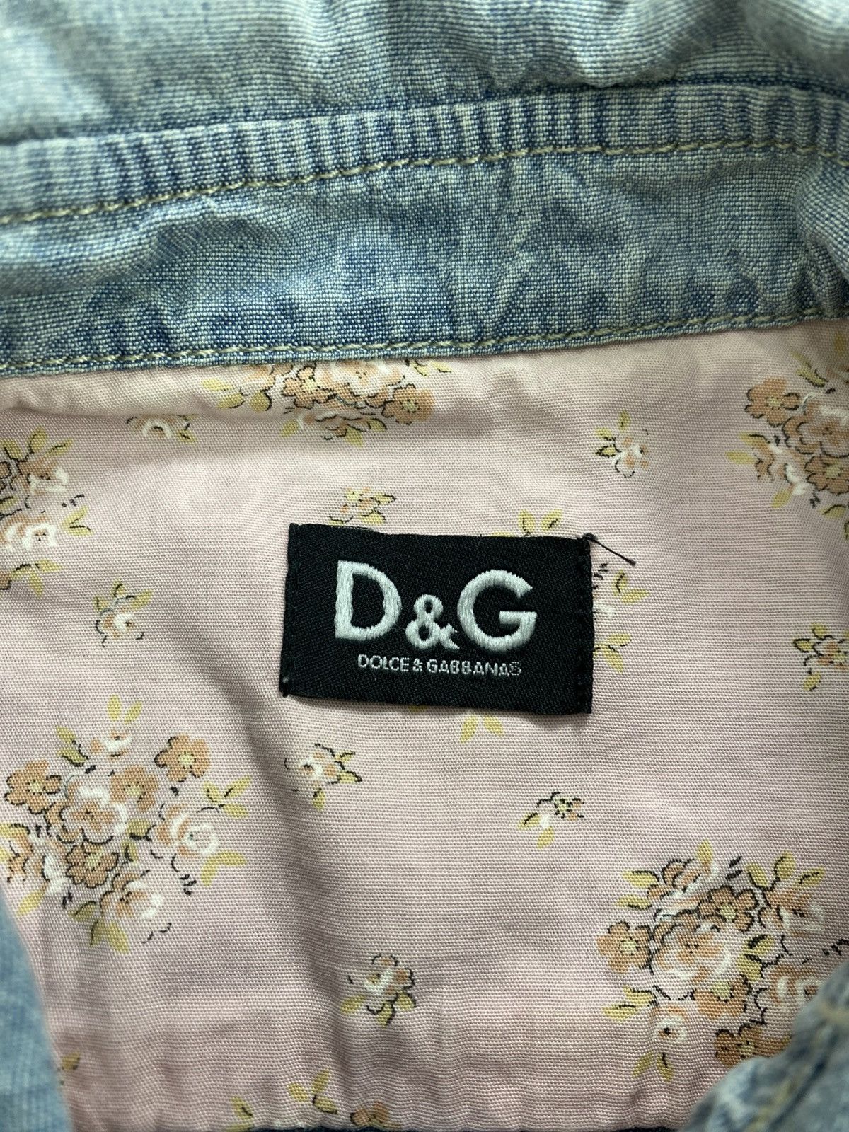 Dolce & Gabbana Vintage Dolce & Gabbana Denim Western Shirt Luxury Size S / US 4 / IT 40 - 7 Thumbnail