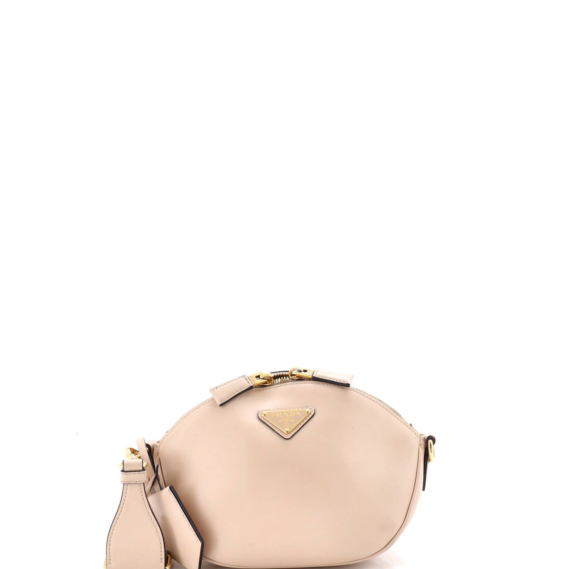 Prada Triangle Logo Zip-Top Crossbody Bag Size ONE SIZE - 1 Thumbnail