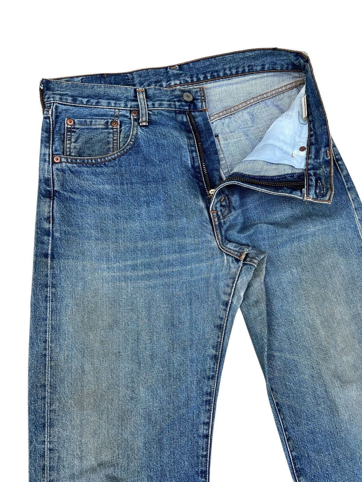 Levi's 1994 Levi’s 502 XX Big E Aging Mud Denim Selvedge Jeans Size US 32 / EU 48 - 8 Thumbnail