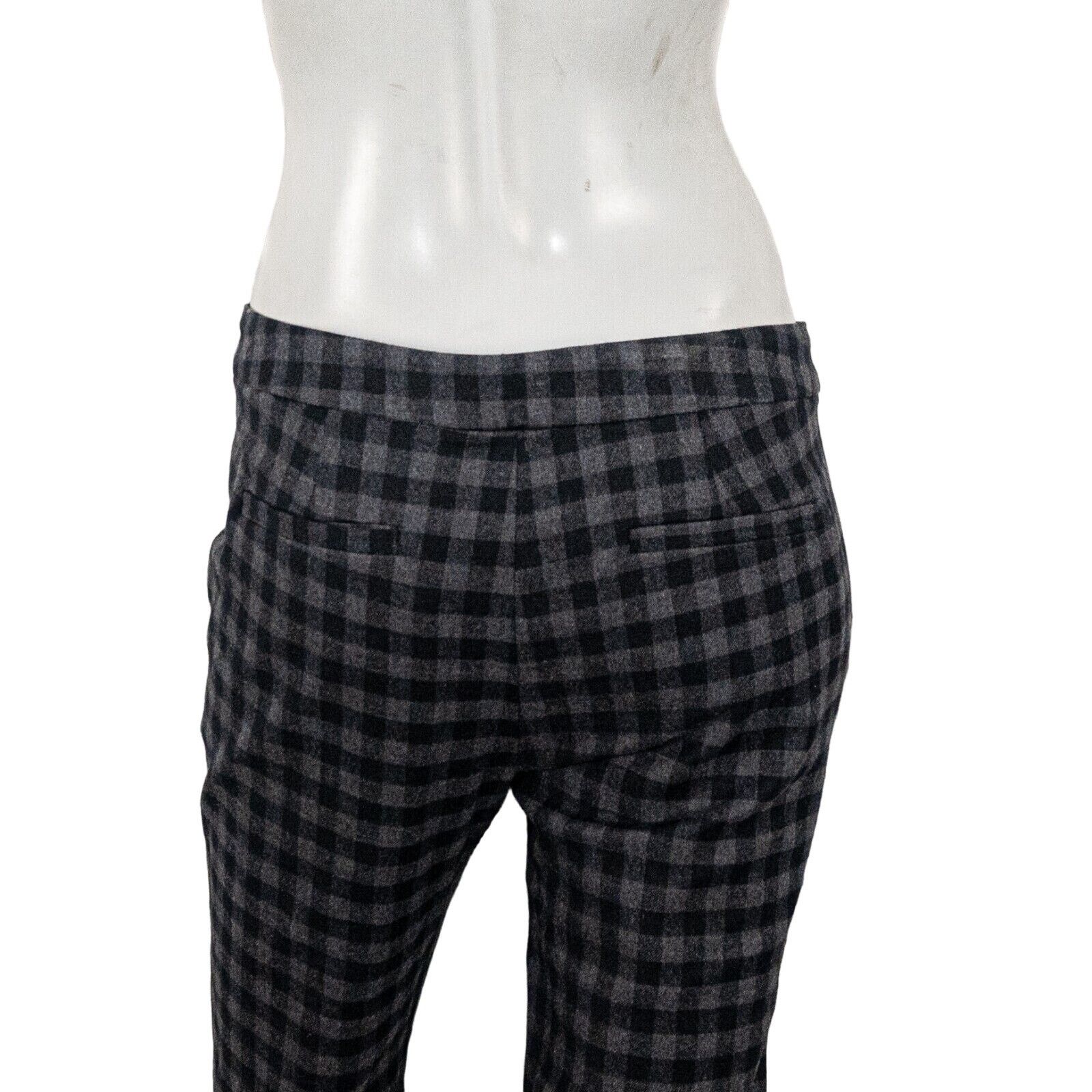 A.L.C. A.L.C Cotton Wool Checker Dress Pants in Gray Black 4 Size 27" / US 4 / IT 40 - 9 Thumbnail