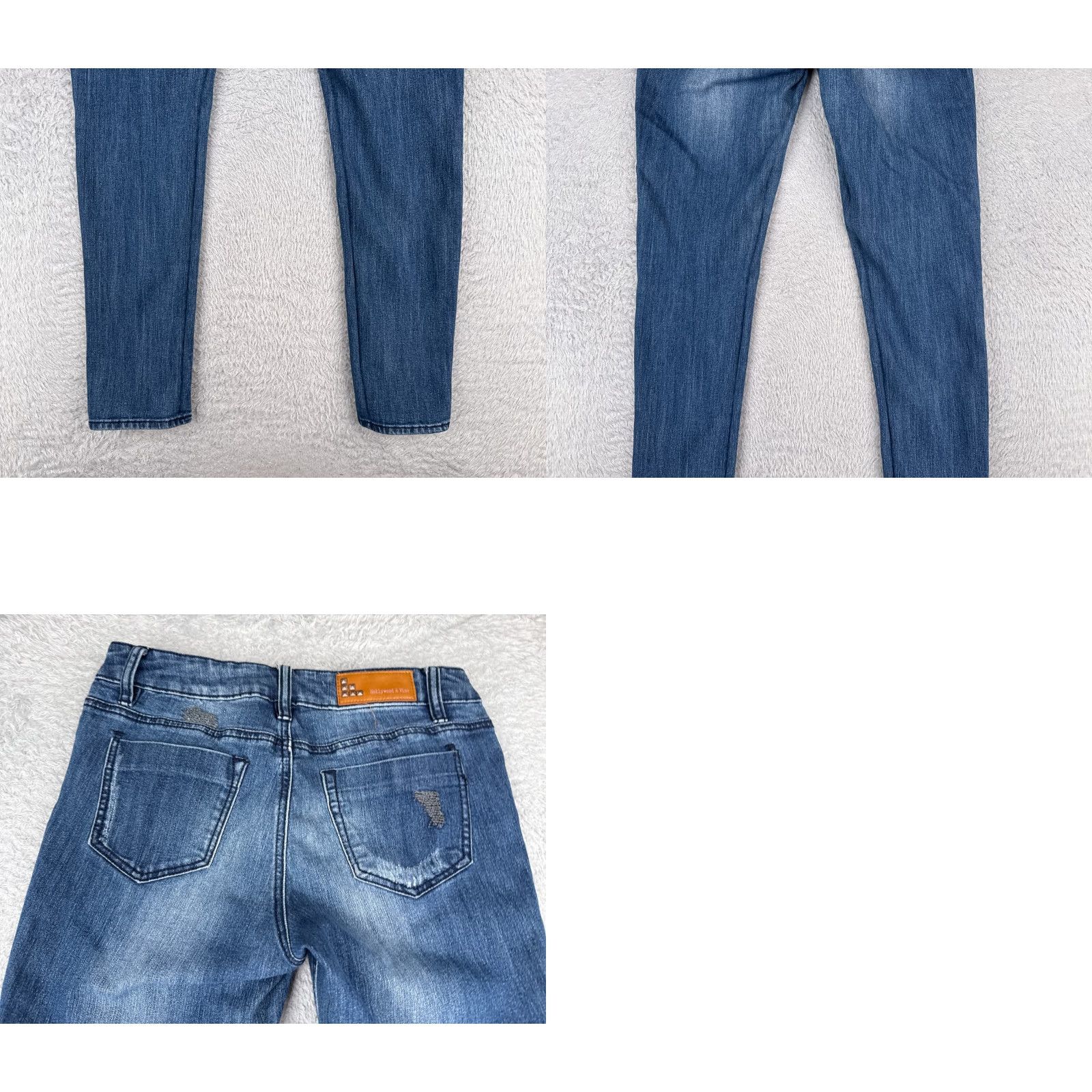 Levi's Levi's Jeans Juniors 9 Blue Denim Distressed Skinny Mid 28x29 Cotton 5-Pocket Design Regular Women's Vintage No N/A Size 30" / US 8 / IT 44 - 10 Thumbnail