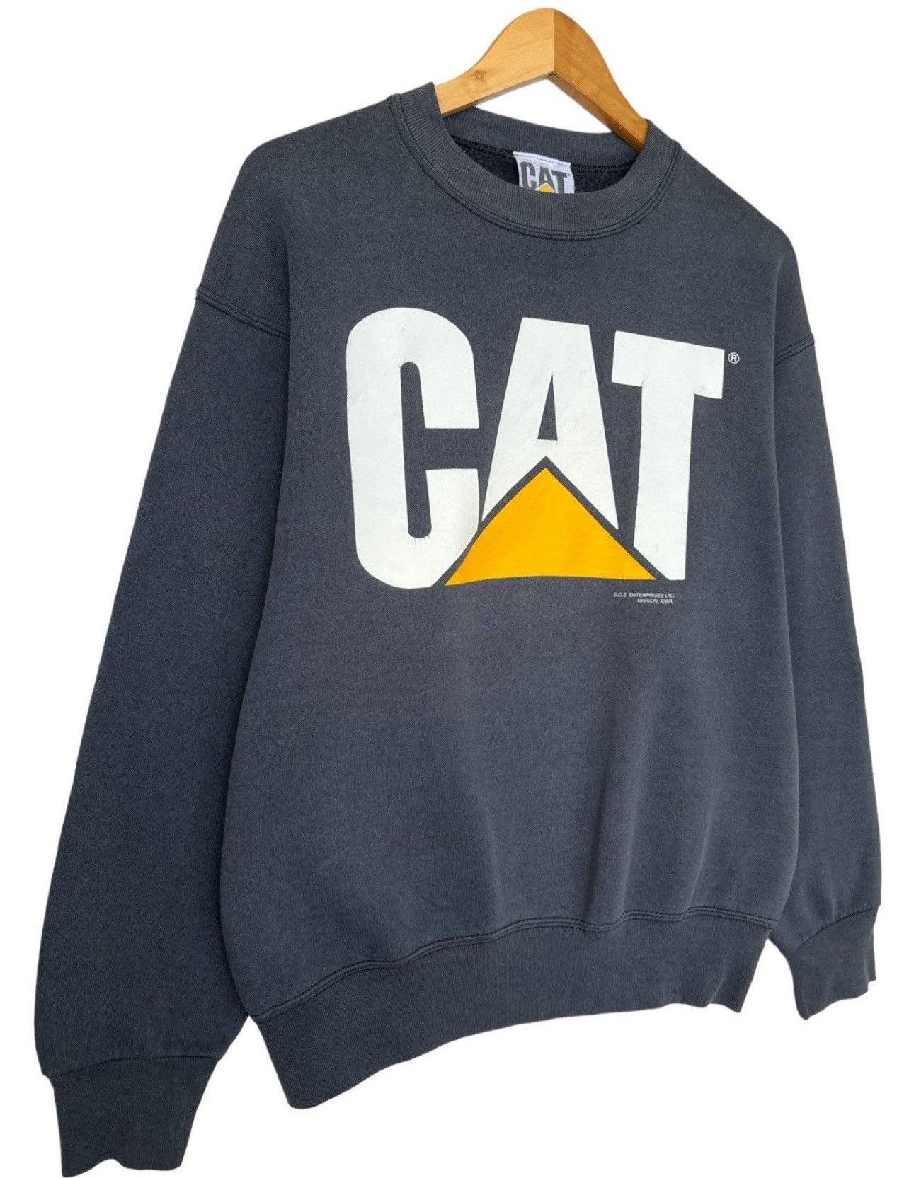 Caterpillar Vintage 90s Caterpillar Inc Big Logo Sweatshirt Size US M / EU 48-50 / 2 - 2 Thumbnail