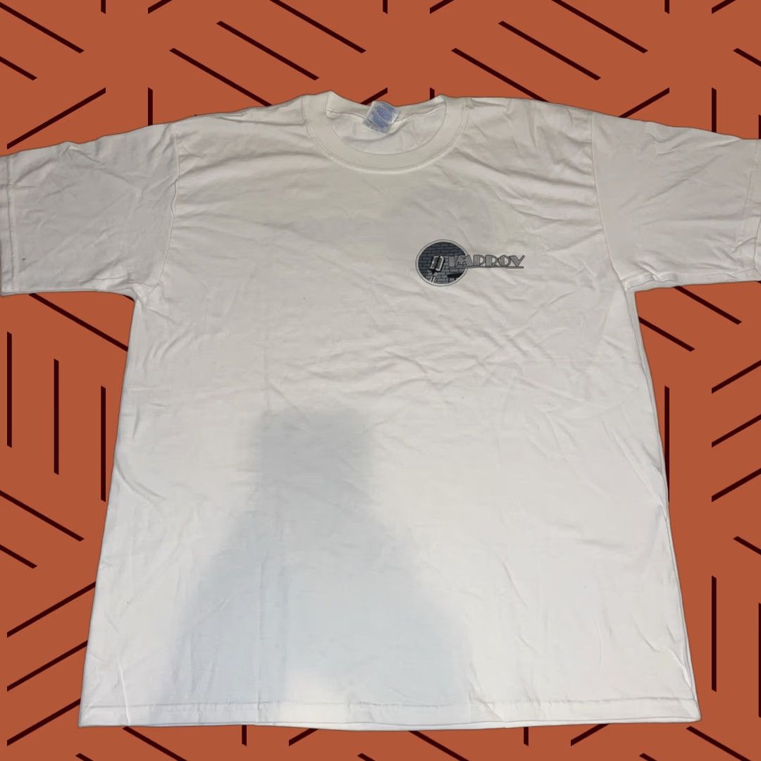Gildan VINTAGE Gildan T-Shirt Shirt Comedians Logo Double-Sided White Large Mens Deadstock Size US L / EU 52-54 / 3 - 1 Thumbnail