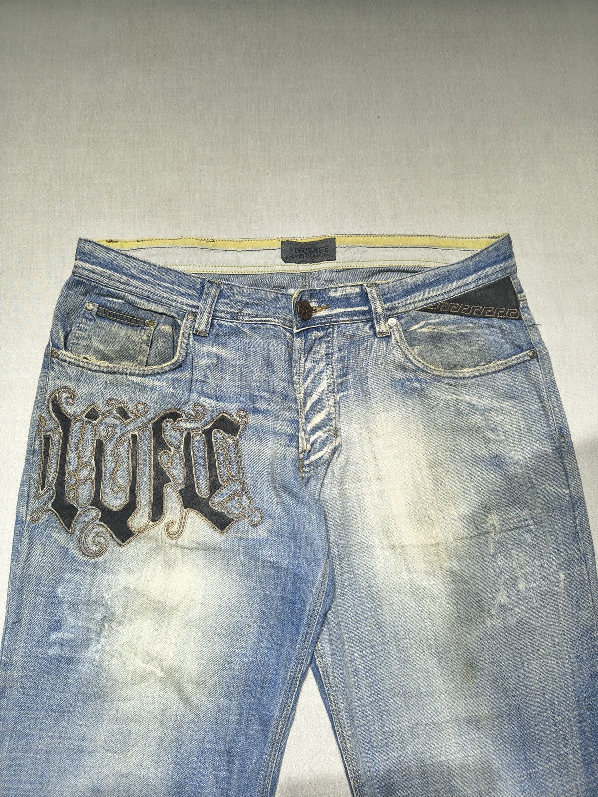 Versace Jeans Couture Versace couture Y2K hip hop jeans 🌞(035) Size US 38 / EU 54 - 7 Thumbnail