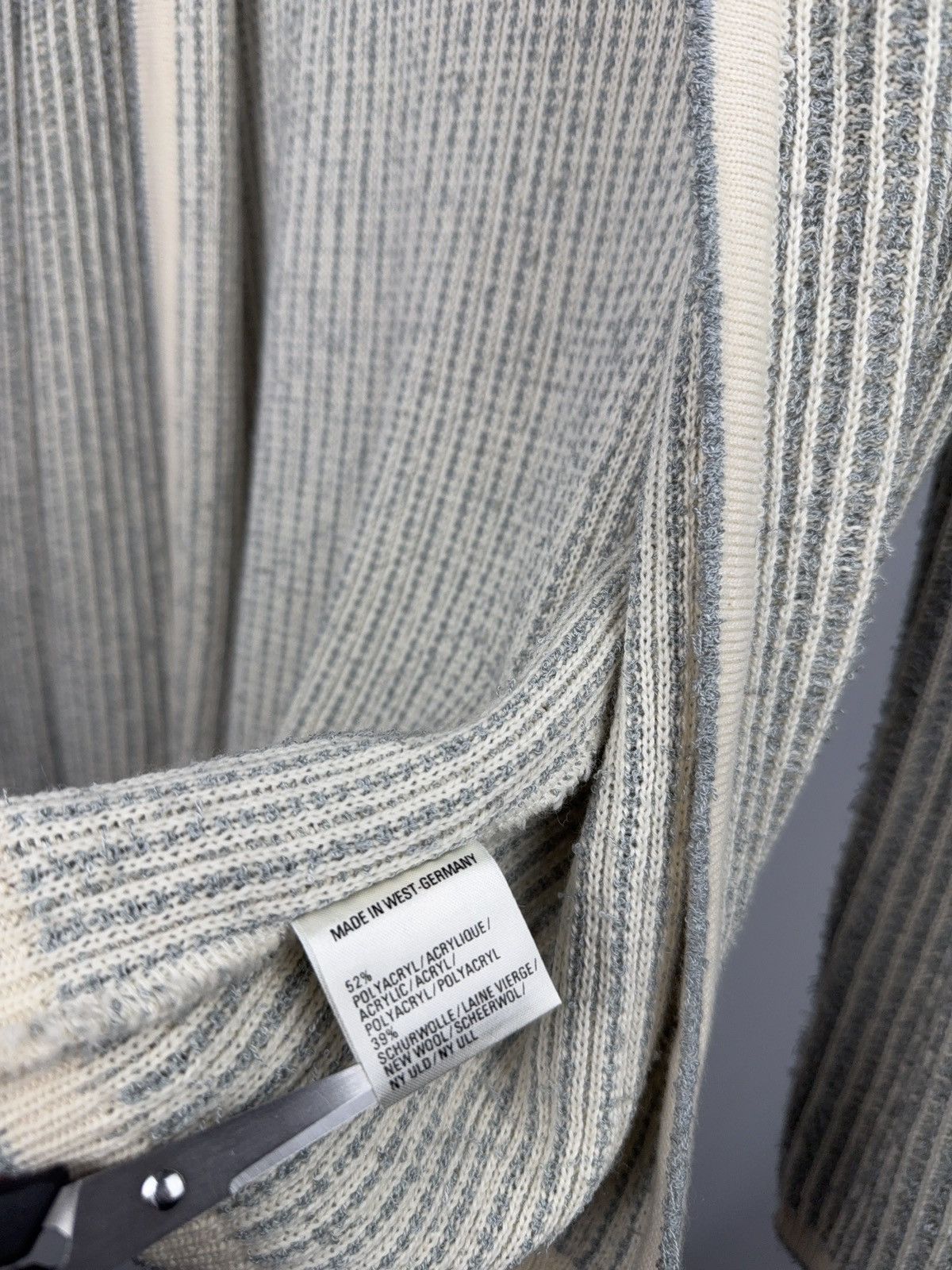 Pierre Cardin Retro 80s Pierre Cardin Paris West Germany Ribbed Cardigan Size S / US 4 / IT 40 - 8 Thumbnail