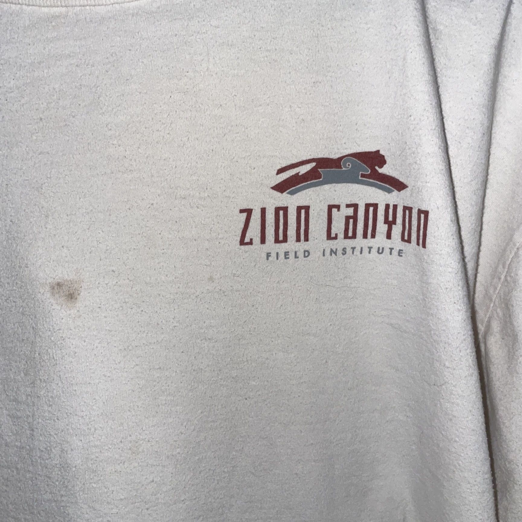 Anvil VINTAGE Zion Canyon T Shirt White 2XL Anvil Organic School Of Rock Back Hit Men T-Shirt Size US XXL / EU 58 / 5 - 2 Thumbnail