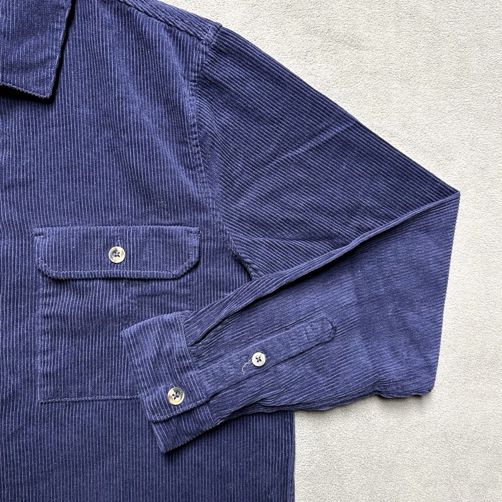 Gap NWT GAP Shirt Mens Medium Navy Blue Button Up Corduroy Long Sleeve MSRP 0 Size US M / EU 48-50 / 2 - 7 Thumbnail