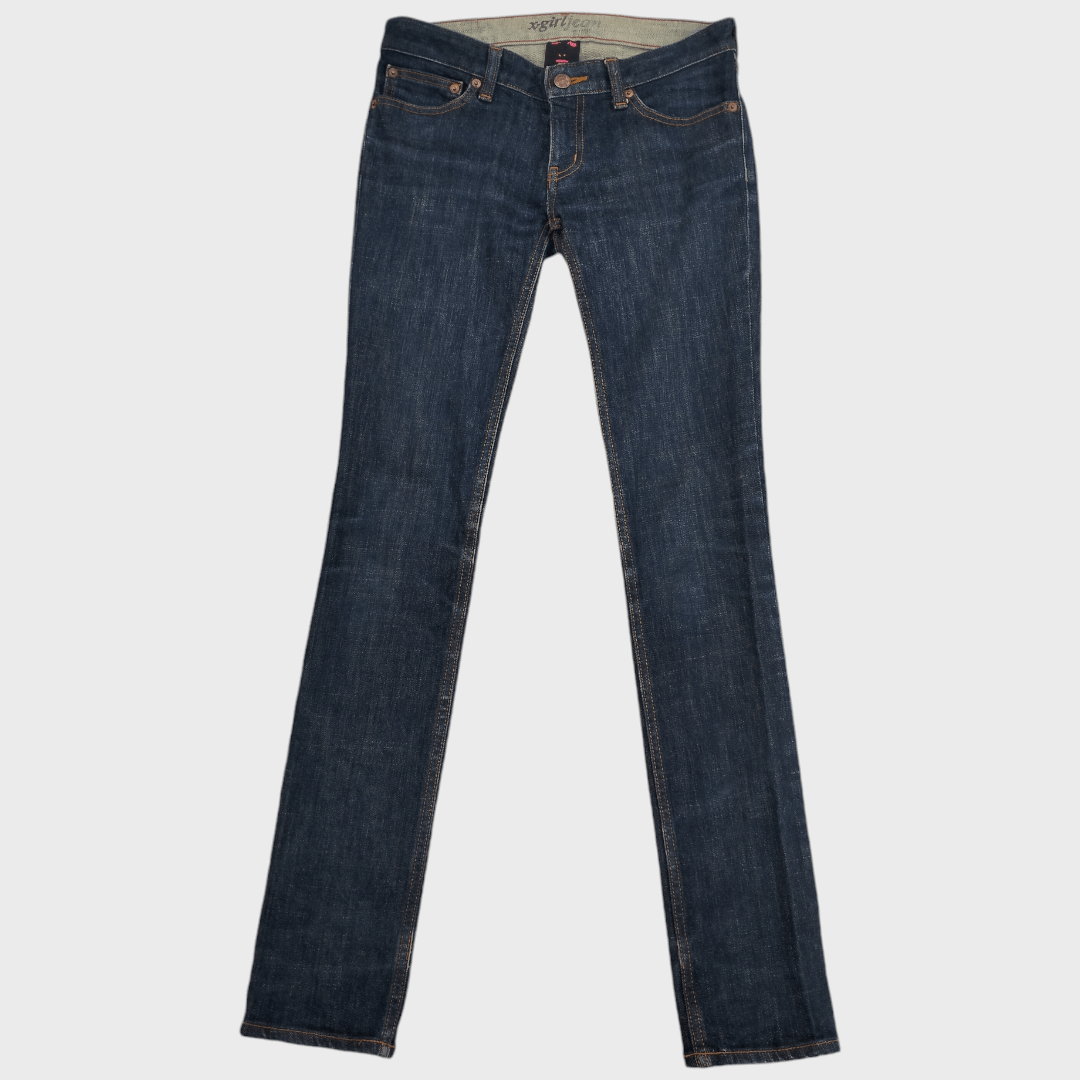 Japanese Brand × X-Girl Xgirl Skinny Jeans Stretch Love Pockets Size 26" / US 2 / IT 38 - 2 Thumbnail