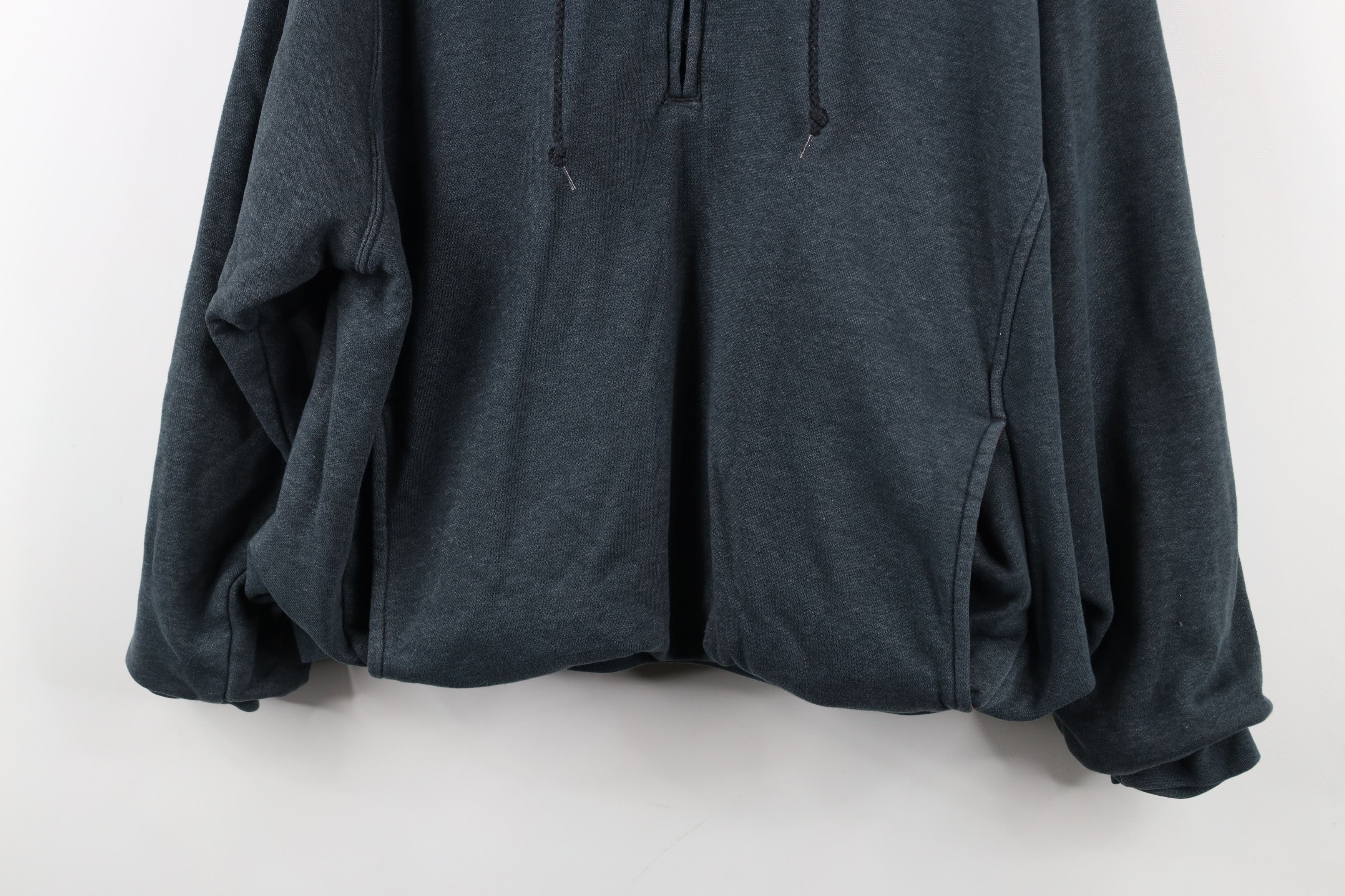 Marlboro × Vintage Vintage 90s Marlboro Blank Double Wall Boxy Fit Hoodie Gray Size US M / EU 48-50 / 2 - 3 Thumbnail