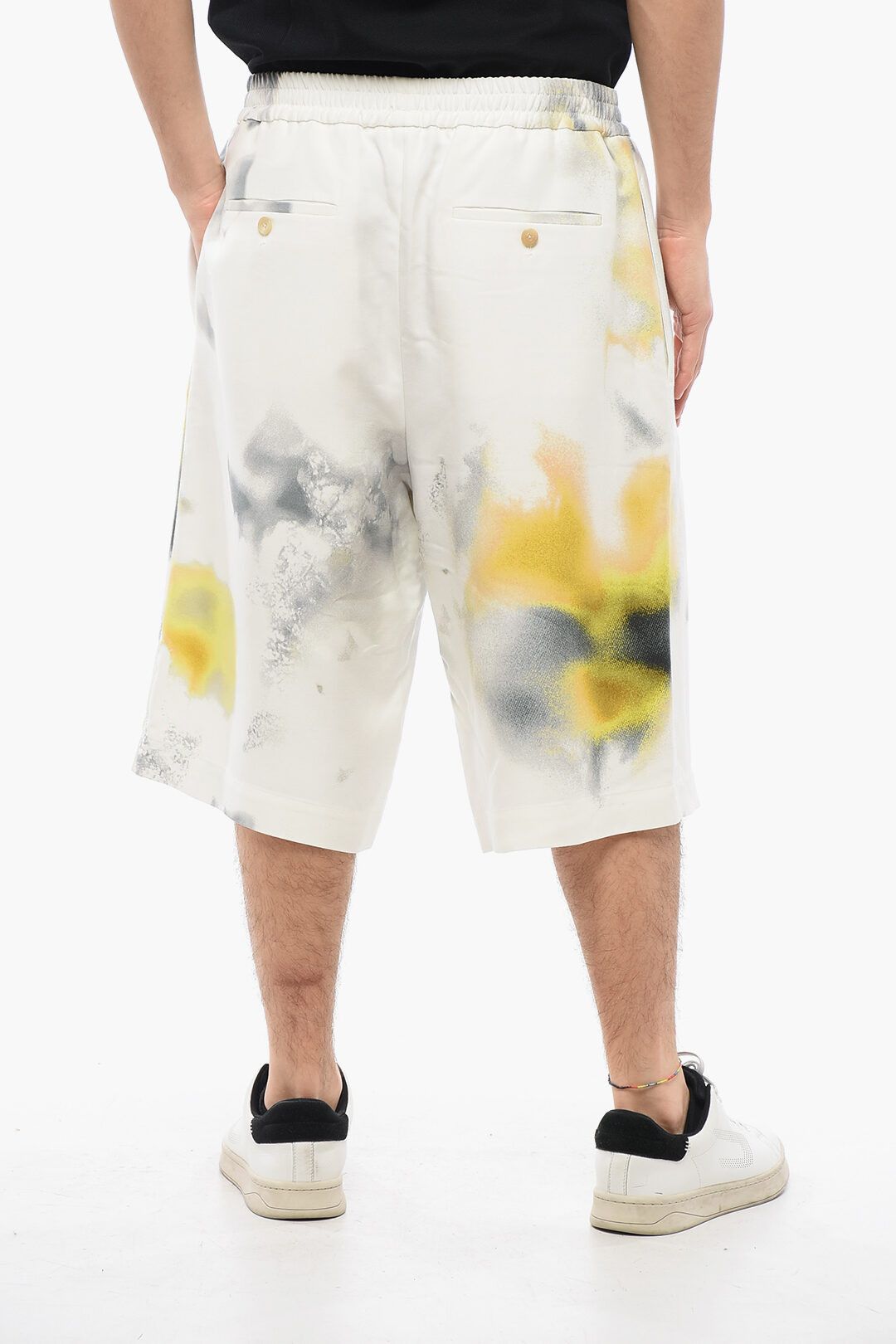 Alexander McQueen og1mm0925 Viscose Blurred Short in Multicolor Size US 34 / EU 50 - 2 Thumbnail