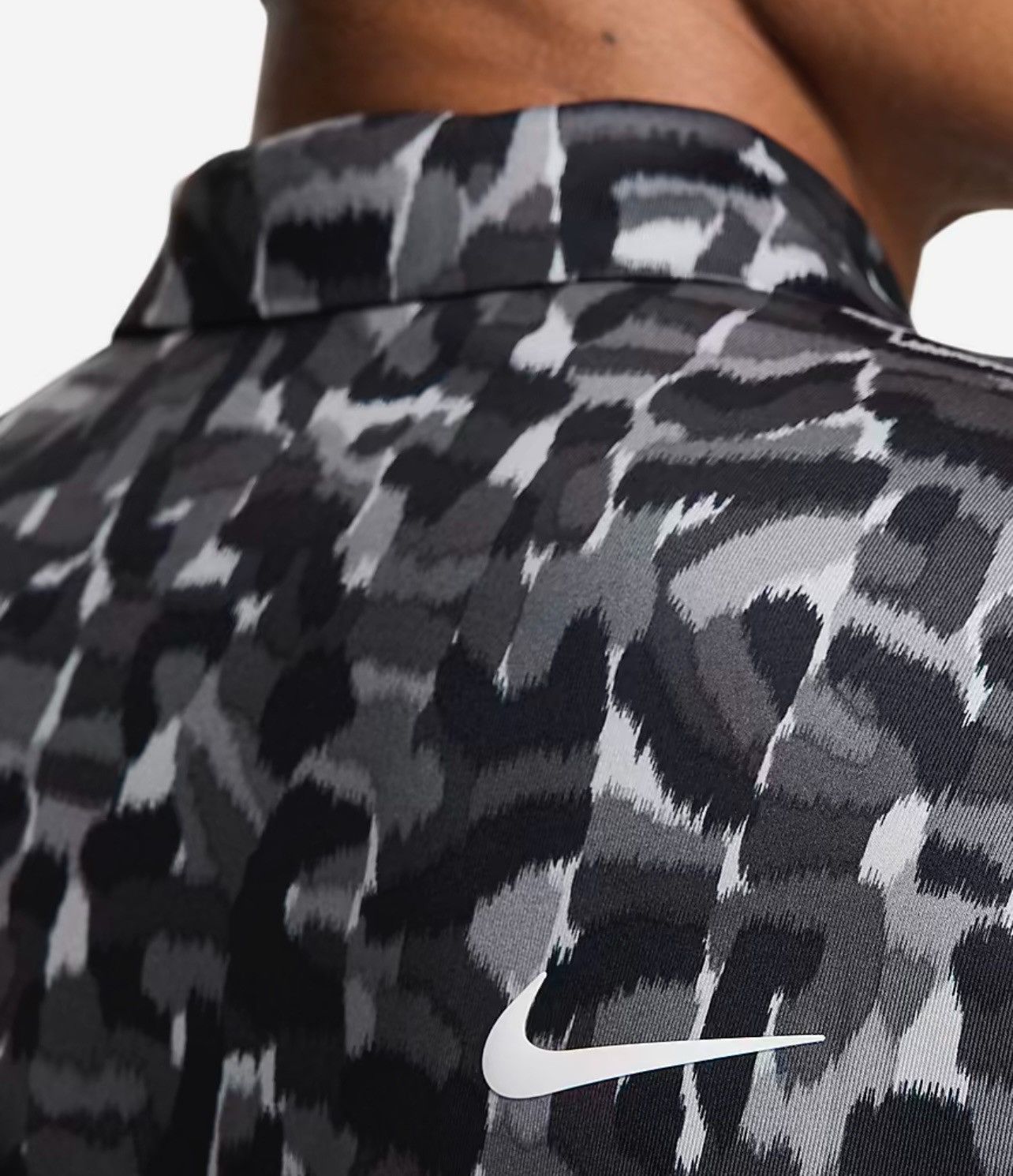 Nike Nike Tour Dri-Fit Golf Polo Black Gray Printed Size US S / EU 44-46 / 1 - 5 Thumbnail