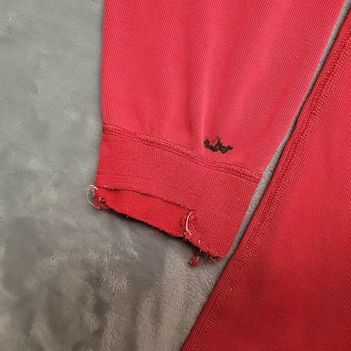 Eddie Bauer VINTAGE Eddie Bauer Henley Shirt Men L Red Ribbed Knit Distressed Grandpa Logger Size US L / EU 52-54 / 3 - 4 Thumbnail