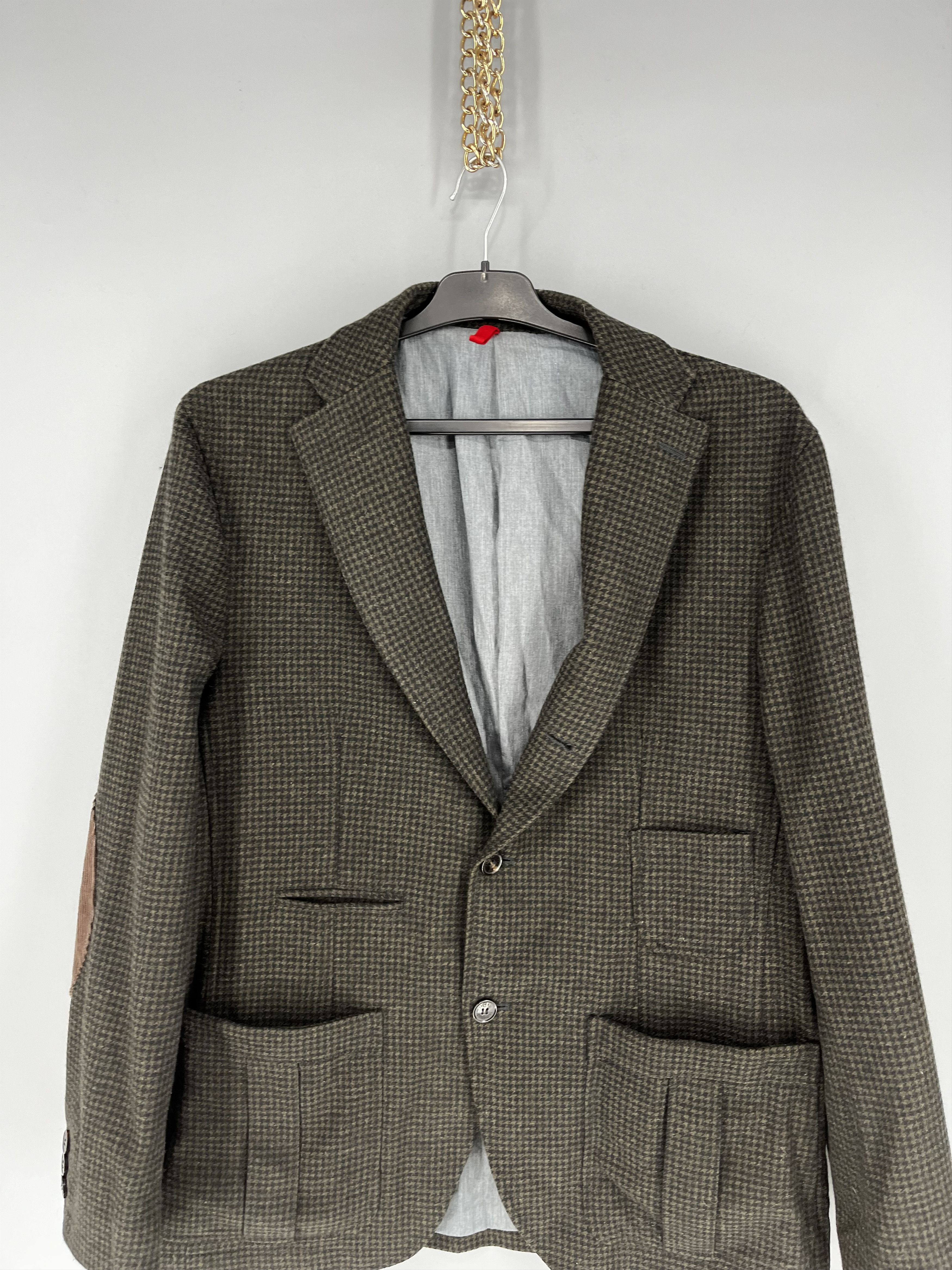 Cerruti 1881 Nano Cerruti Checkered Plaid Blazer Wool Coats Jacket Size 50S - 6 Thumbnail