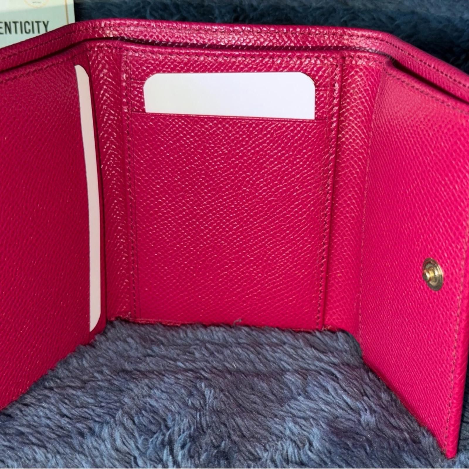 Dolce & Gabbana Dolce & Gabbana Dauphine French-flap Fuchsia Leather Wallet Size ONE SIZE - 7 Thumbnail