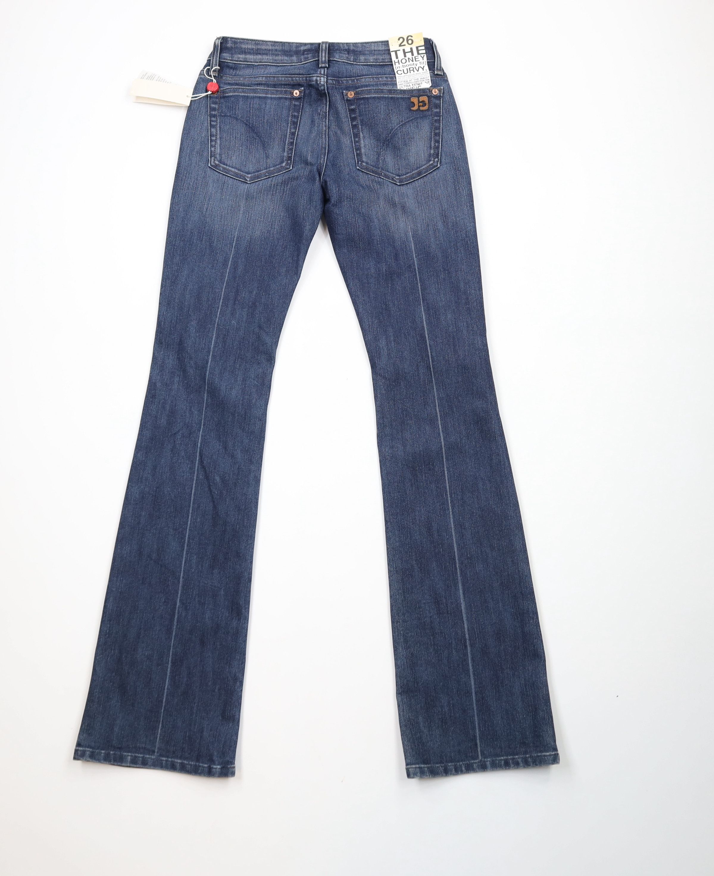 Vintage New Joe's Jeans Booty Fit Curvy Flared Wide Leg Denim Jeans Size 26" / US 2 / IT 38 - 10 Thumbnail