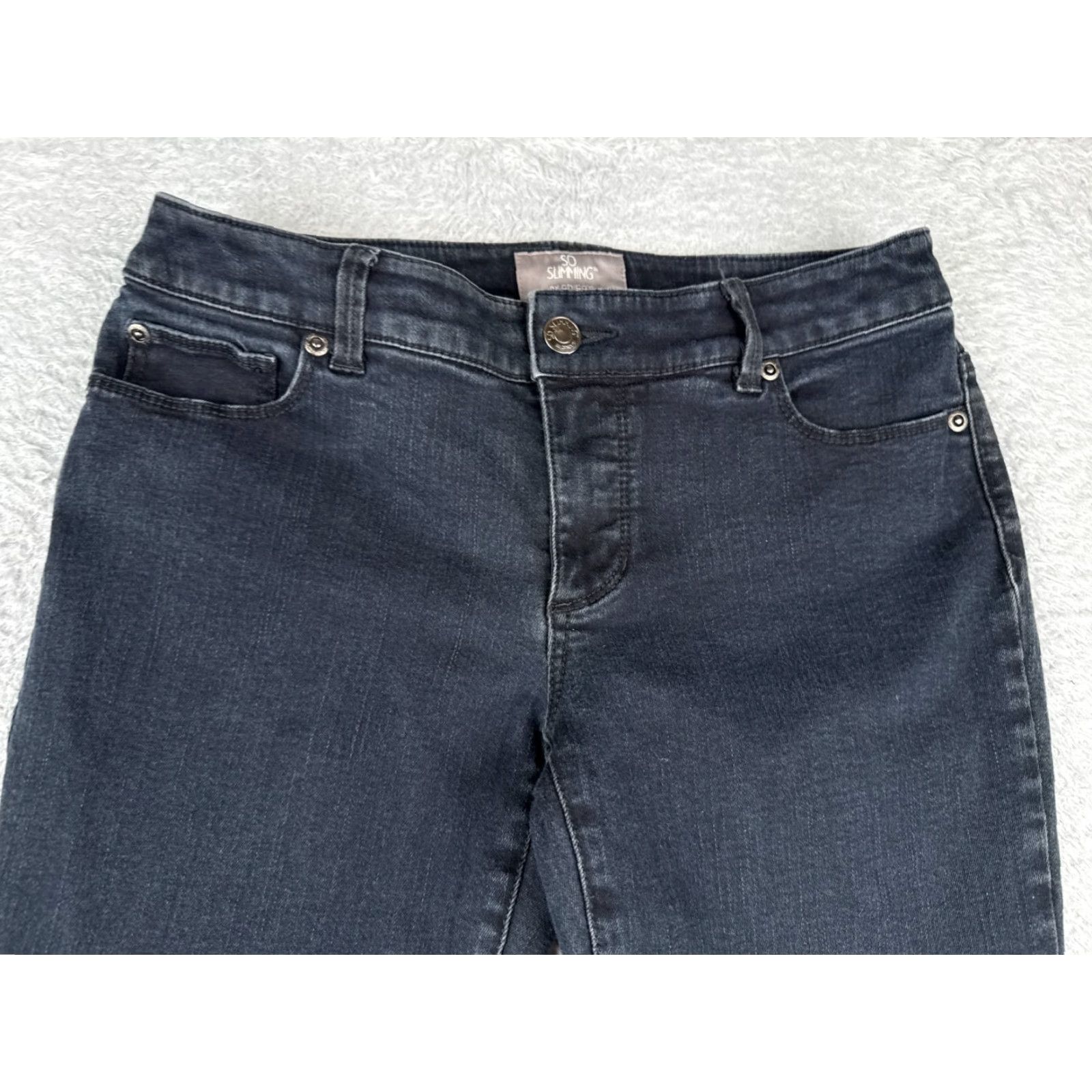 Vintage Chicos Jeans Women Bootcut Denim 29x29 Blue Cotton Blend Low Rise 00 Regular 5-Pocket Logo Embroidered Size 24" / US 00 / IT 34 - 4 Thumbnail