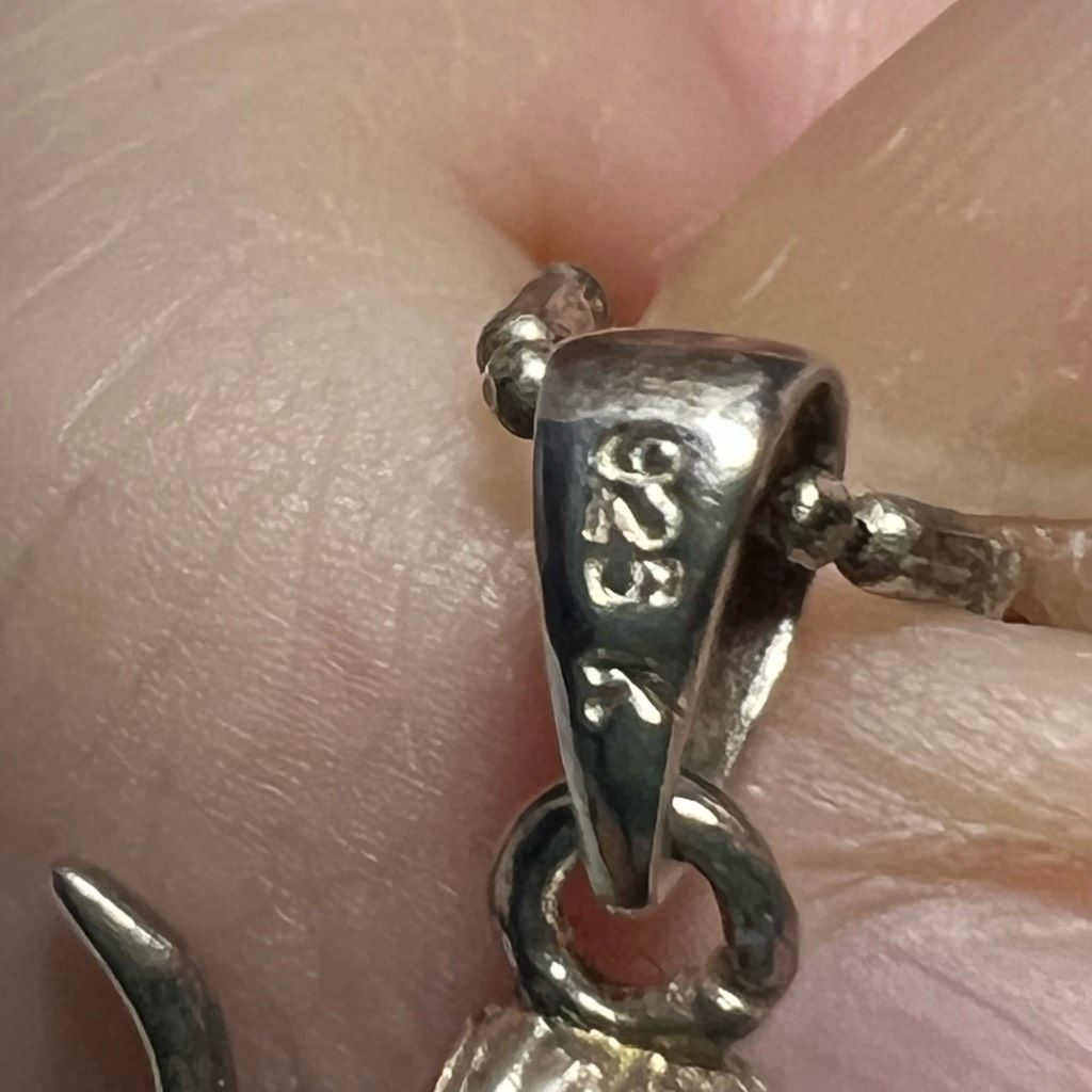 Vintage Sterling Silver Vintage Moveable Hula Dancing Charm and Ster Size ONE SIZE - 5 Thumbnail
