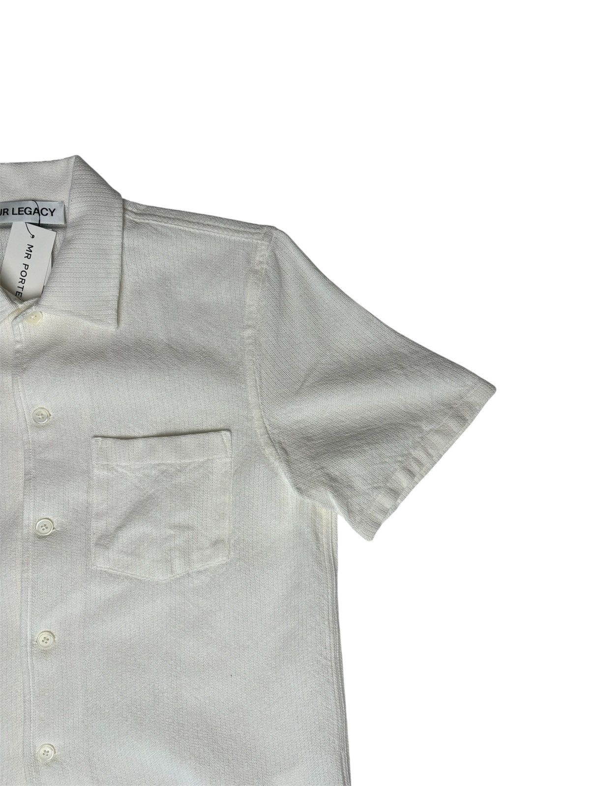 Our Legacy Our Legacy Box Shirt Shortsleeve White Crochet Weave Size US S / EU 44-46 / 1 - 7 Thumbnail