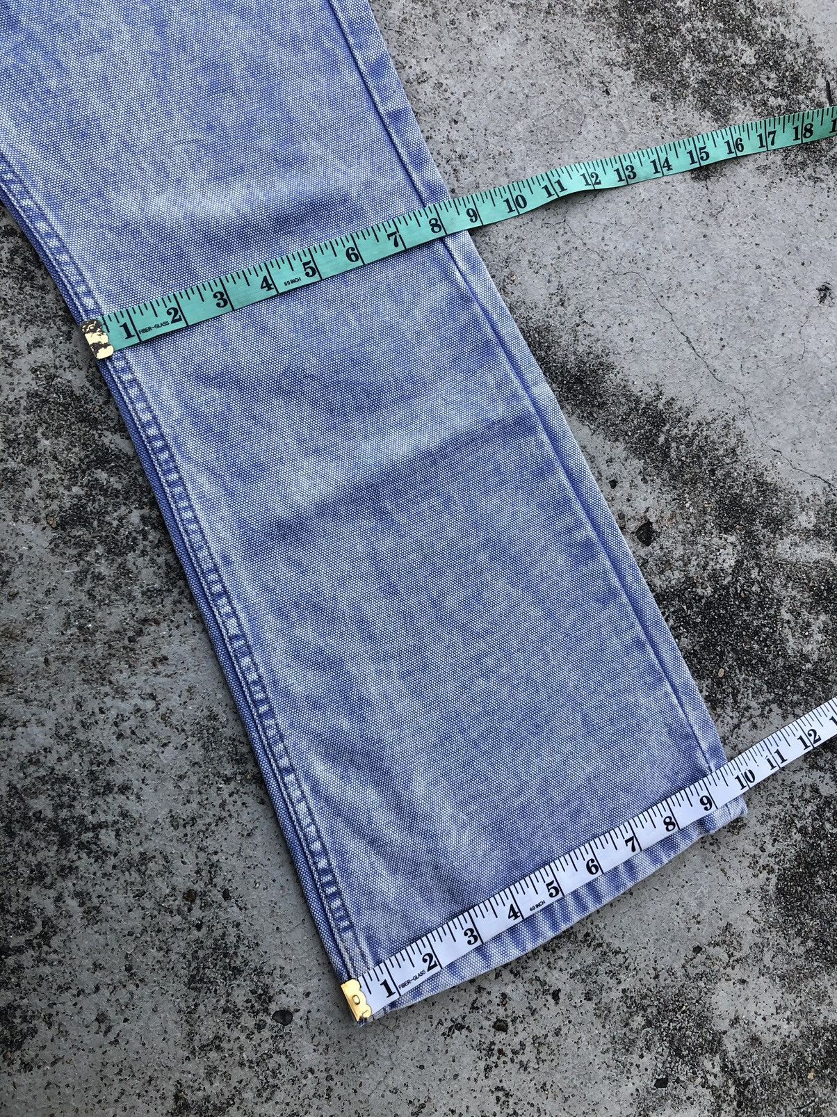 Japanese Brand FLARED⚡️RODEO CROWN WASHED BLUE DENIM Size US 28 / EU 44 - 7 Thumbnail