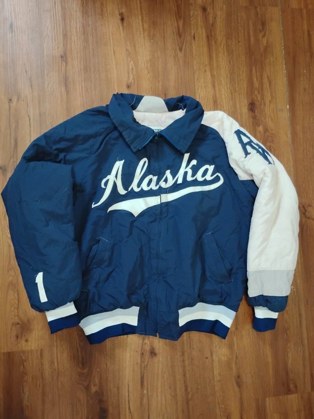 Other Vintage Alaska Script Bomber Jacket Size US XL / EU 56 / 4 - 2 Thumbnail
