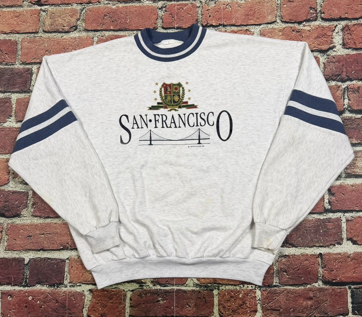 Vintage Vintage 90s SAN FRANCISCO Bridge Sweatshirt Golden Gate Bay Size US XL / EU 56 / 4 - 1 Thumbnail